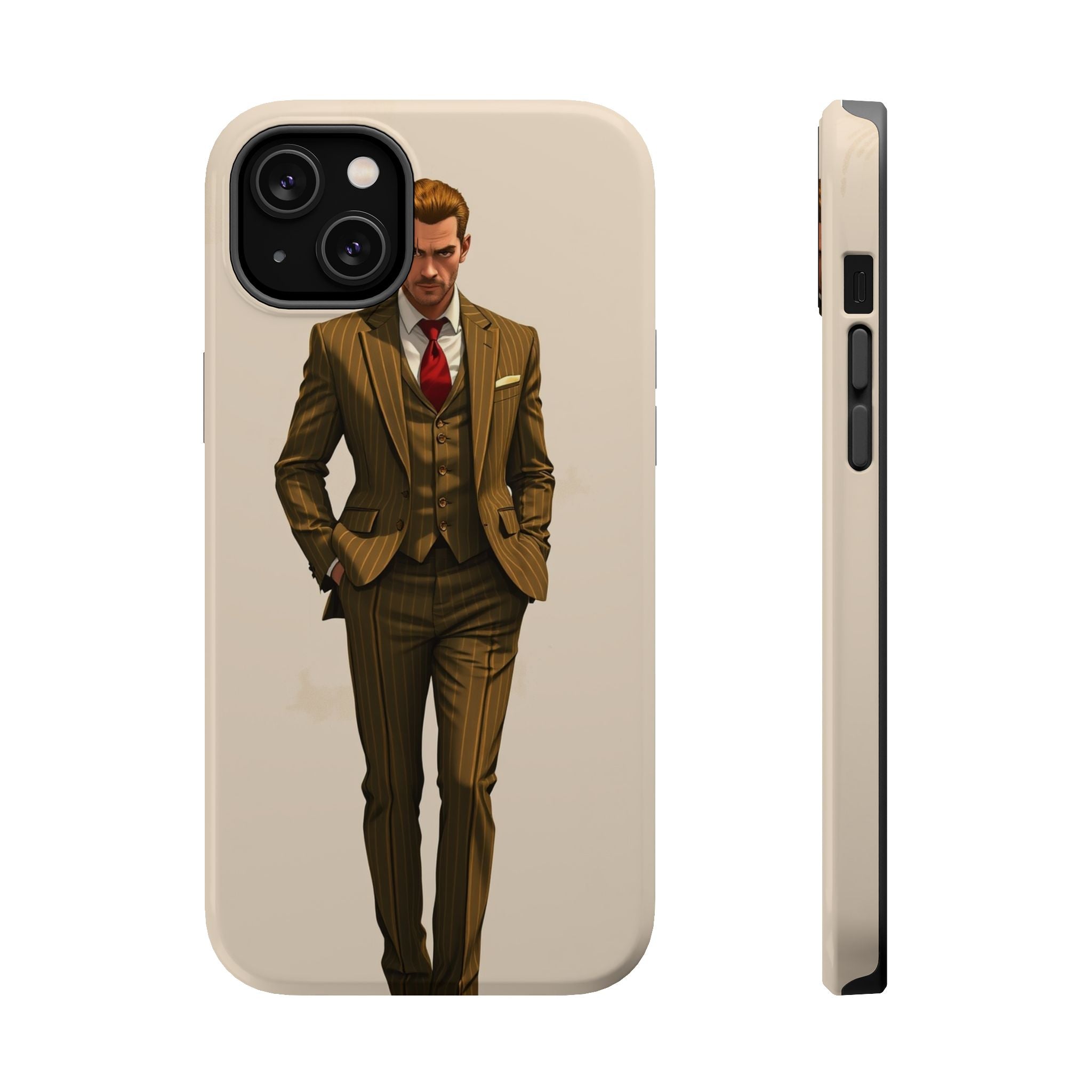 iPhone Pinstripe Suit Grunge Distressed Slim Everyday Designer Case · iPhone Cas