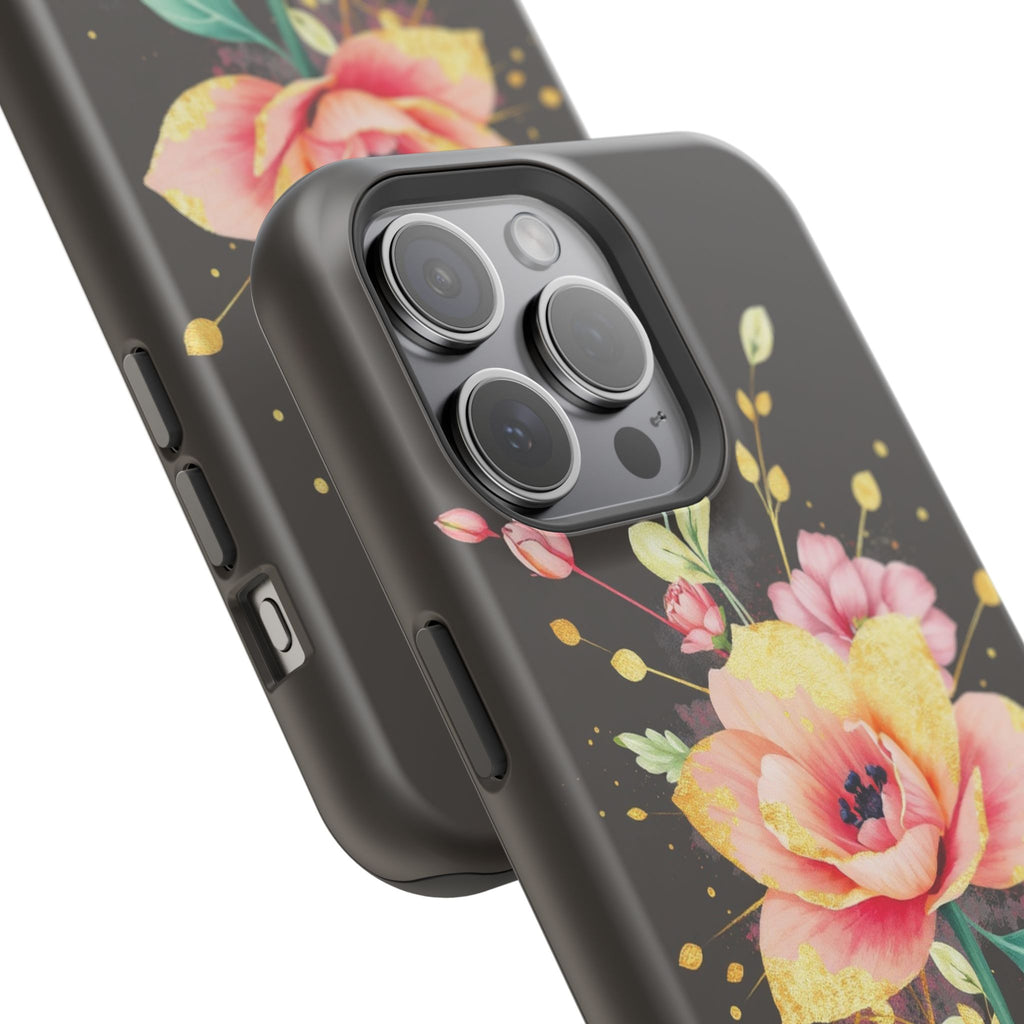 iPhone Earthy Floral Watercolor Splash Design Clean iPhone 14 Minimal · iPhone C