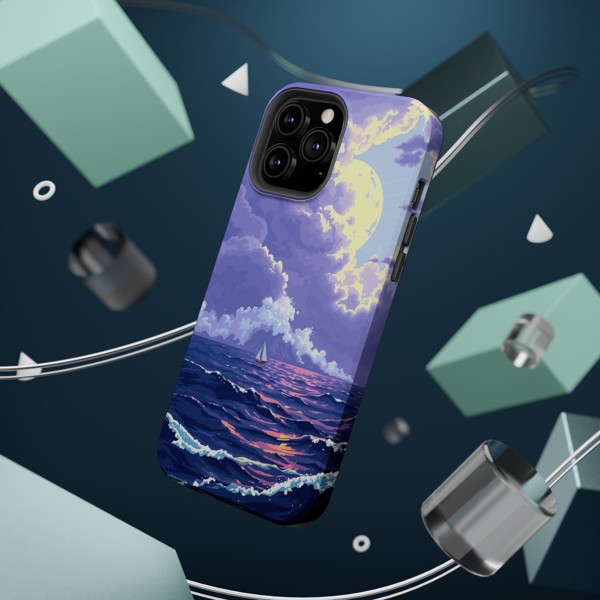 iPhone Storm at Sea Enchanted Art 13 Slim Everyday Designer Case · iPhone Case