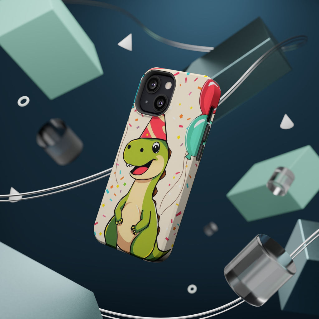 iPhone Dino with Party Hat Kids Fun Phone Case Gift Slim Snap Case · iPhone Case