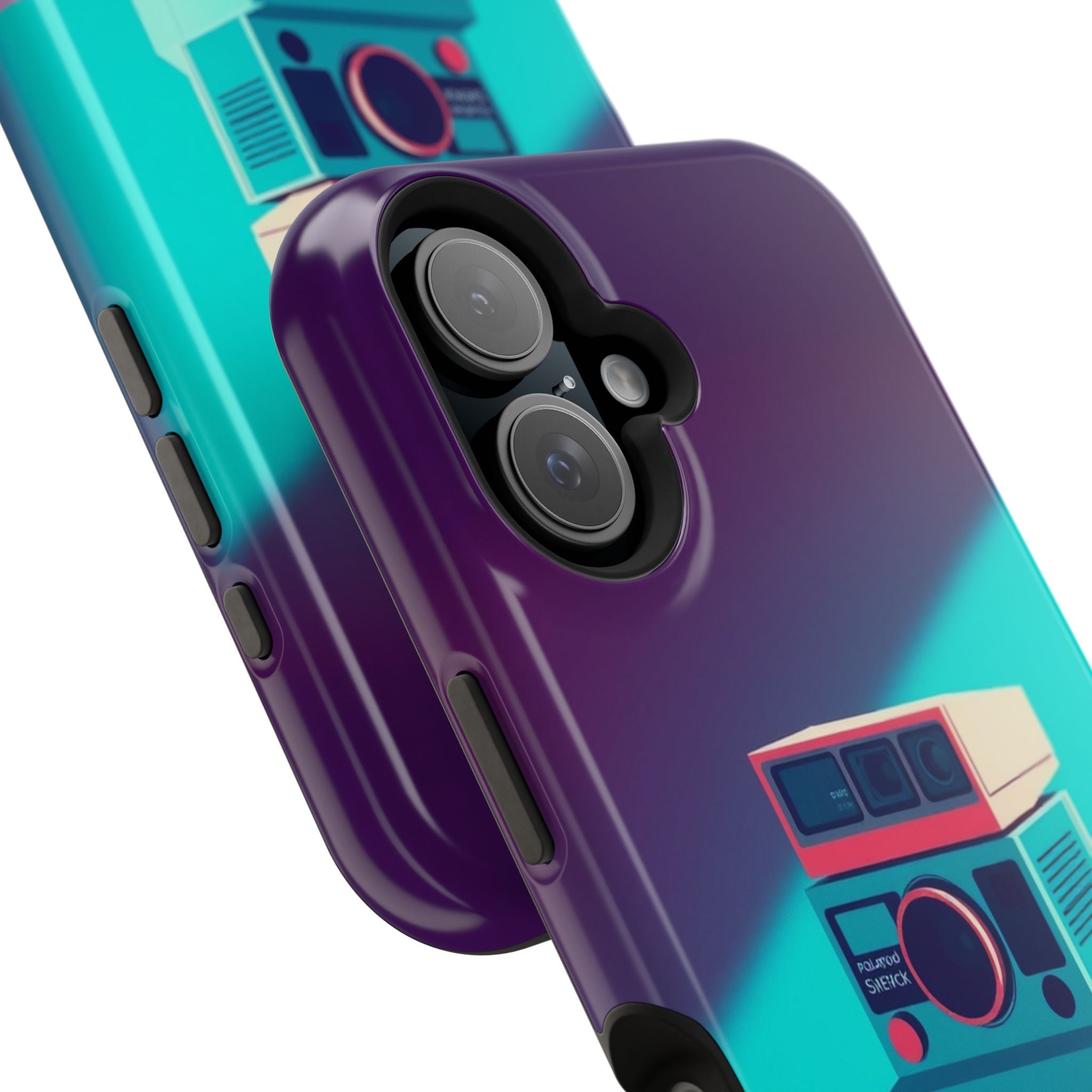 iPhone Polaroid Stack Memory Pop Art Bold Slim Everyday Designer Case · iPhone C