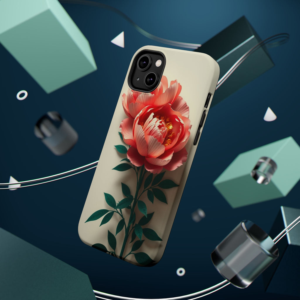 iPhone Emerald Green And Gold Peony Bouquet Slim iPhone Everyday · iPhone Case