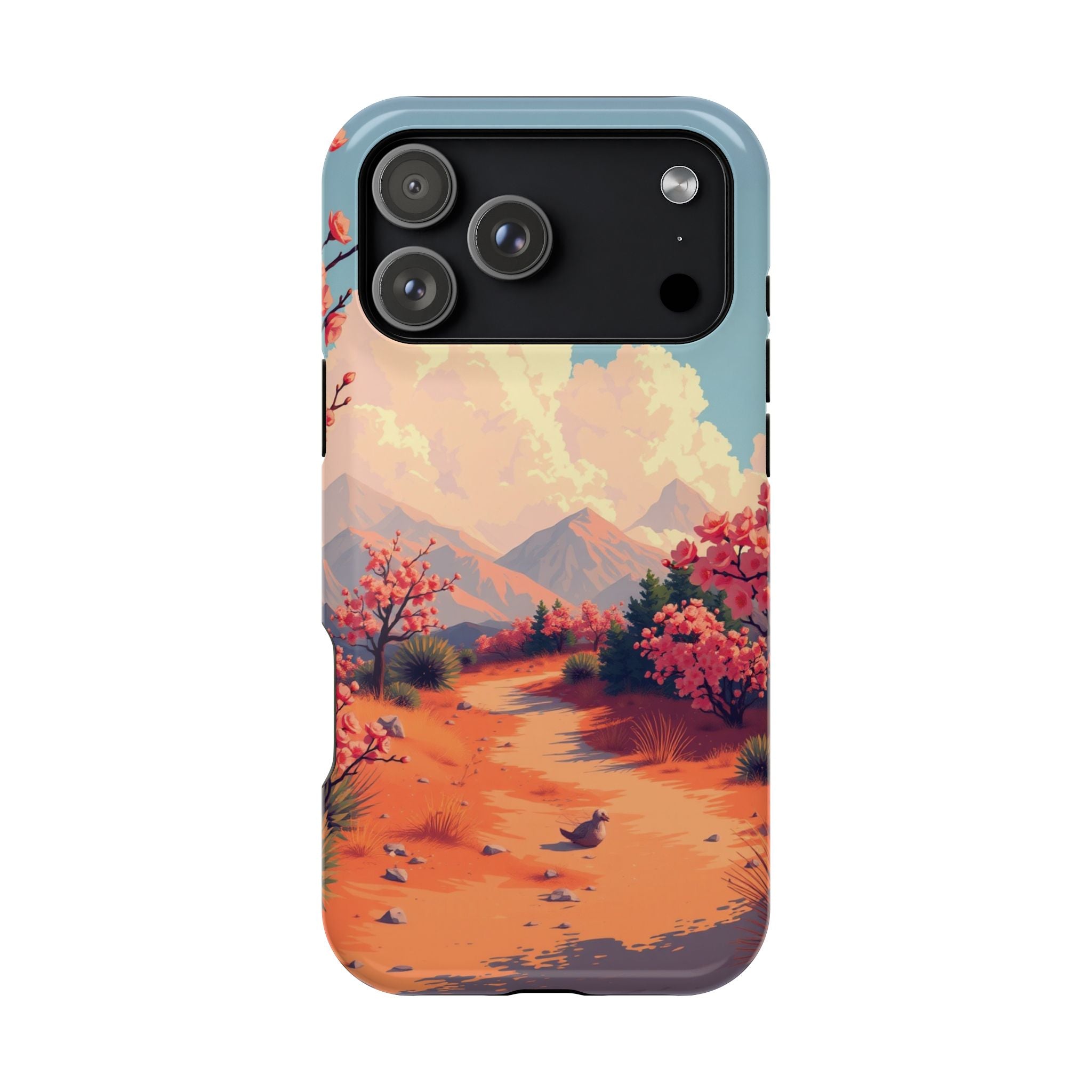 iPhone Burnt Orange And Sand Blossom Trail Slim iPhone Everyday · iPhone Case