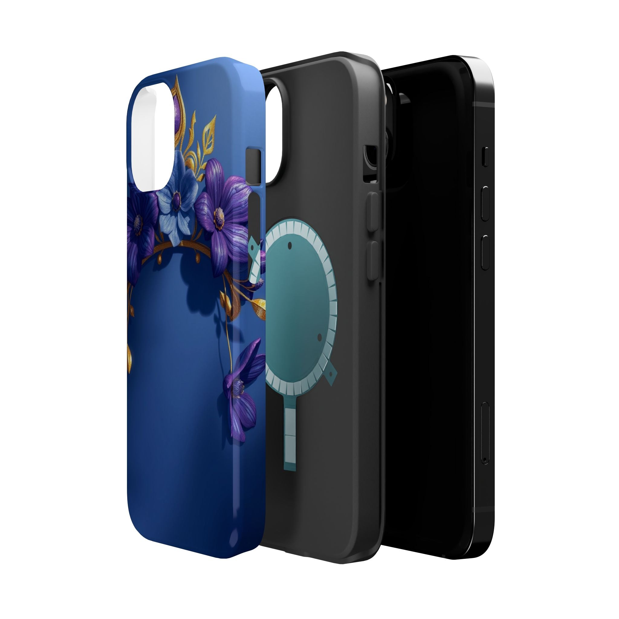 iPhone Vibrant Floral Crown Design 14 Slim Everyday Designer Case · iPhone Case