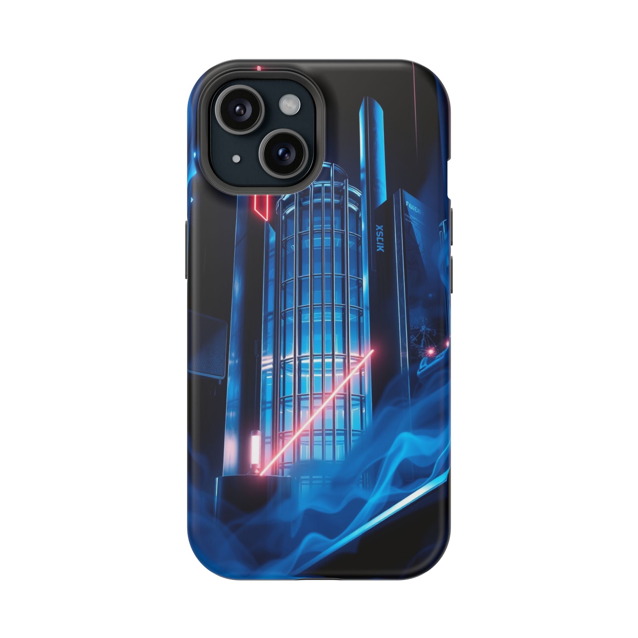 iPhone Midnight Blue And Silver Bauhaus Composition Slim Snap Case · iPhone Case