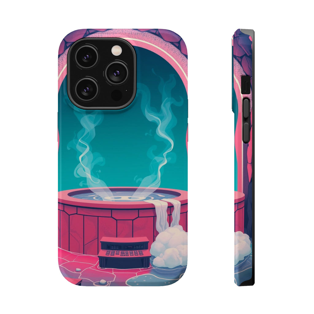 iPhone Hot Spring Steam Risograph Print Slim Everyday iPhone Designer · iPhone C