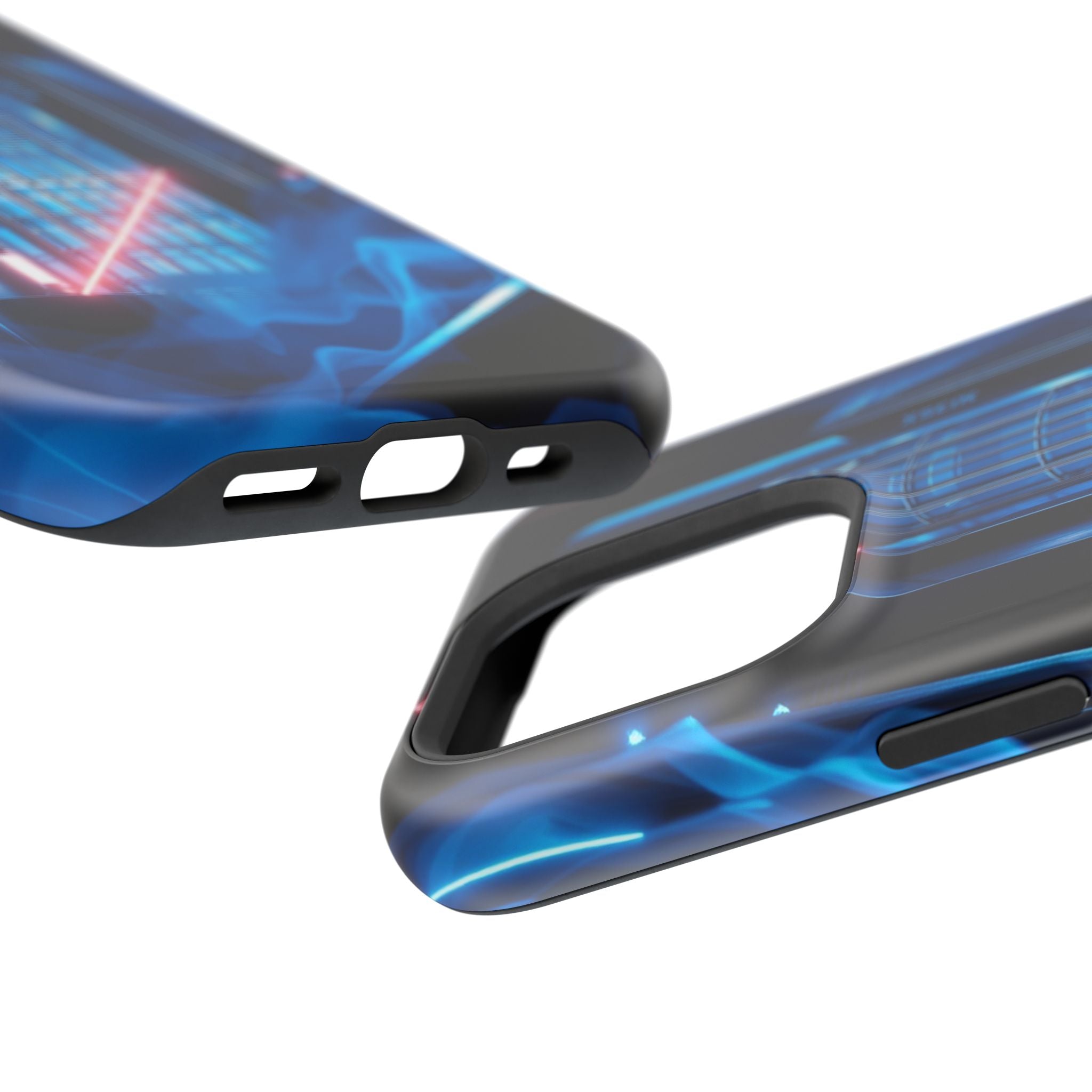 iPhone Midnight Blue And Silver Bauhaus Composition Slim Snap Case · iPhone Case