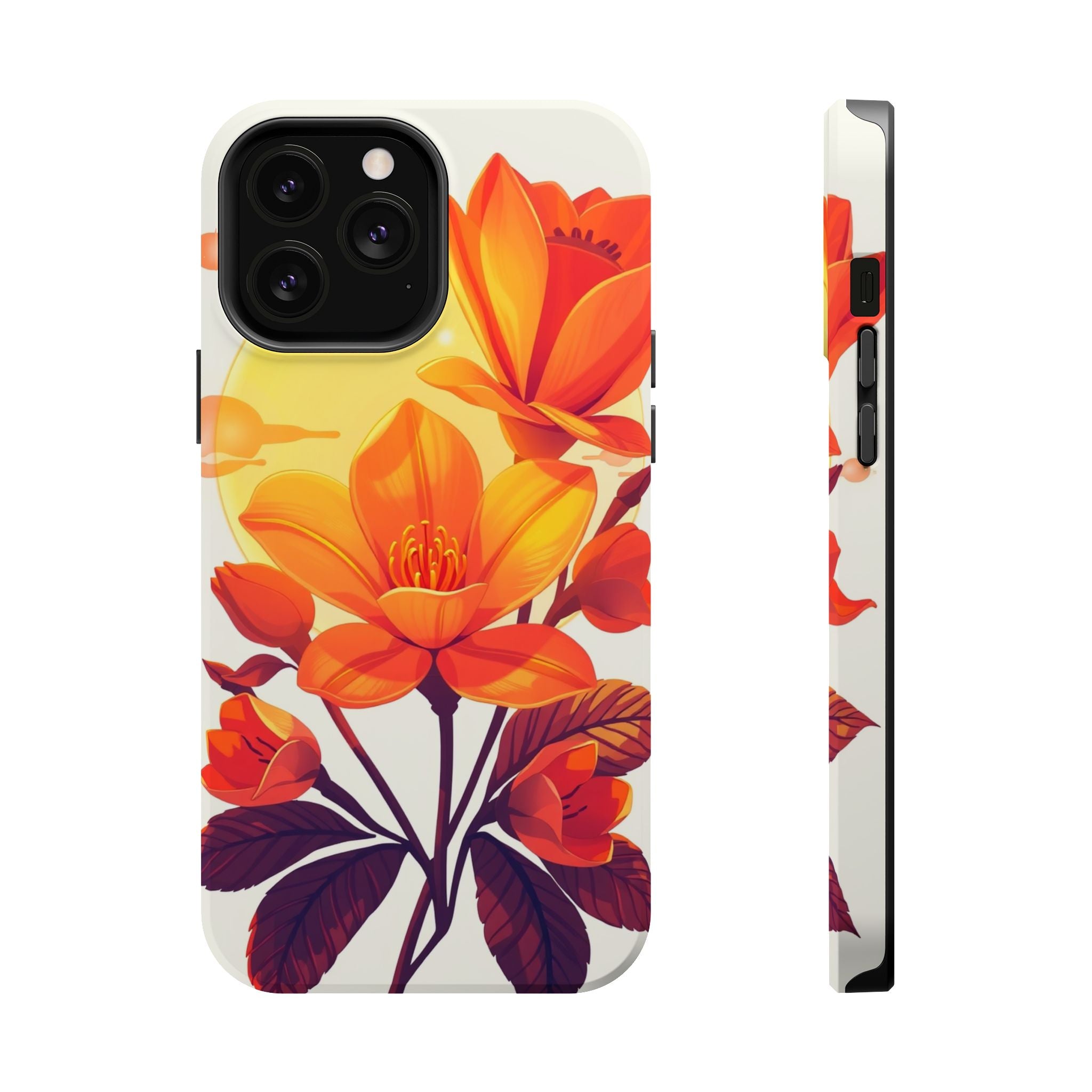 iPhone Dreamy Neon Floral Design Bold Modern Everyday Snap Case · iPhone Case