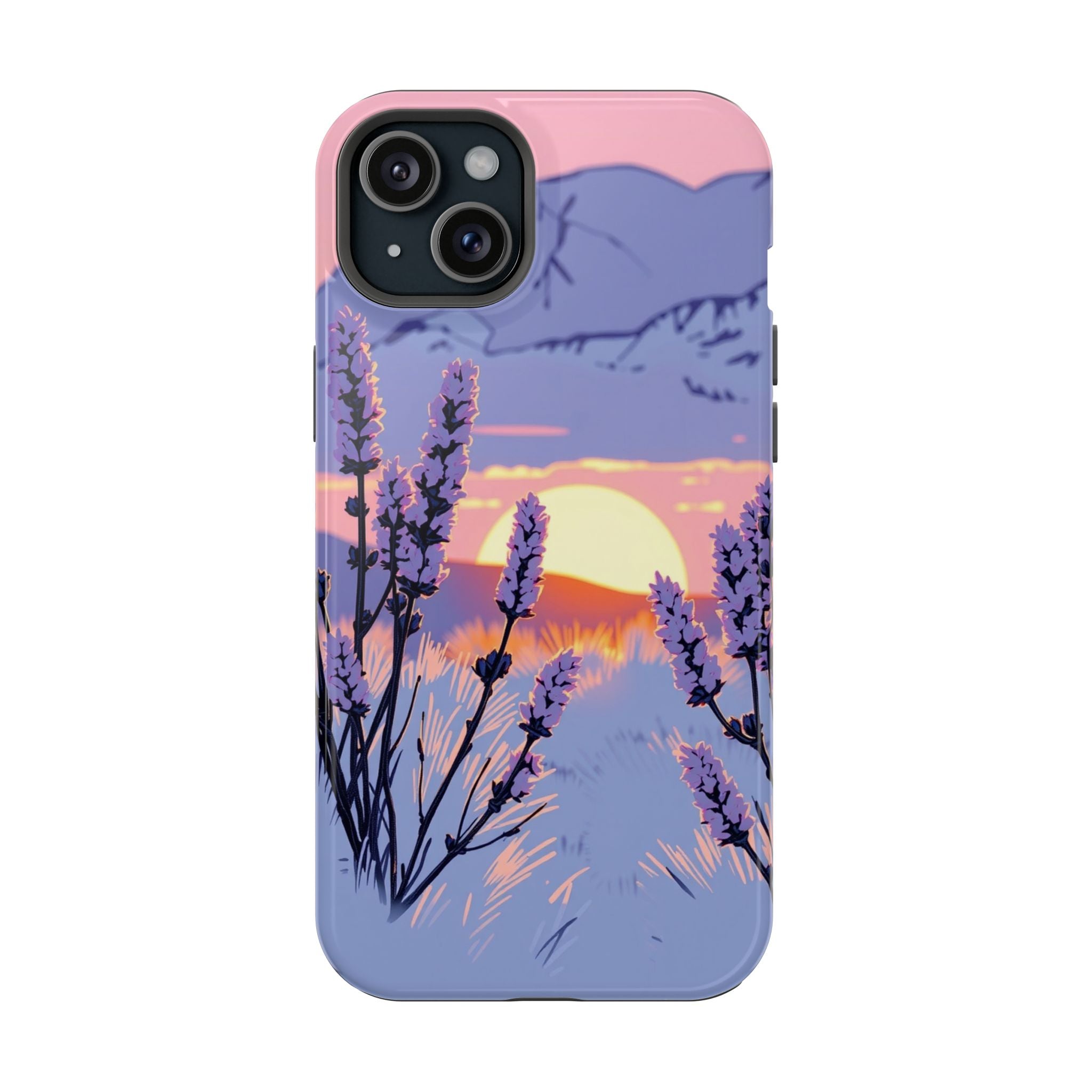 iPhone Mesa Sunset Hand-Drawn Sketch Slim Everyday Designer Case · iPhone Case