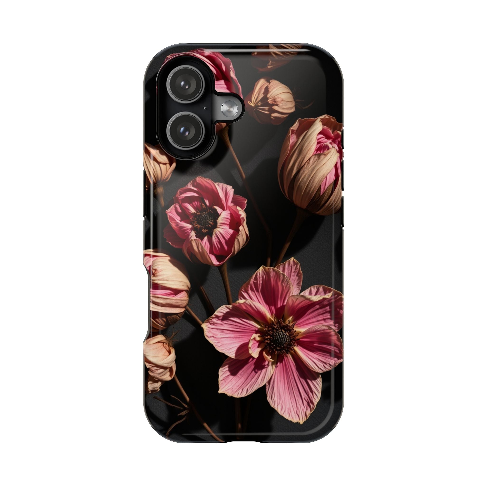 iPhone Dried Flower Flat Lay Electric Art Slim Snap Case · iPhone Case