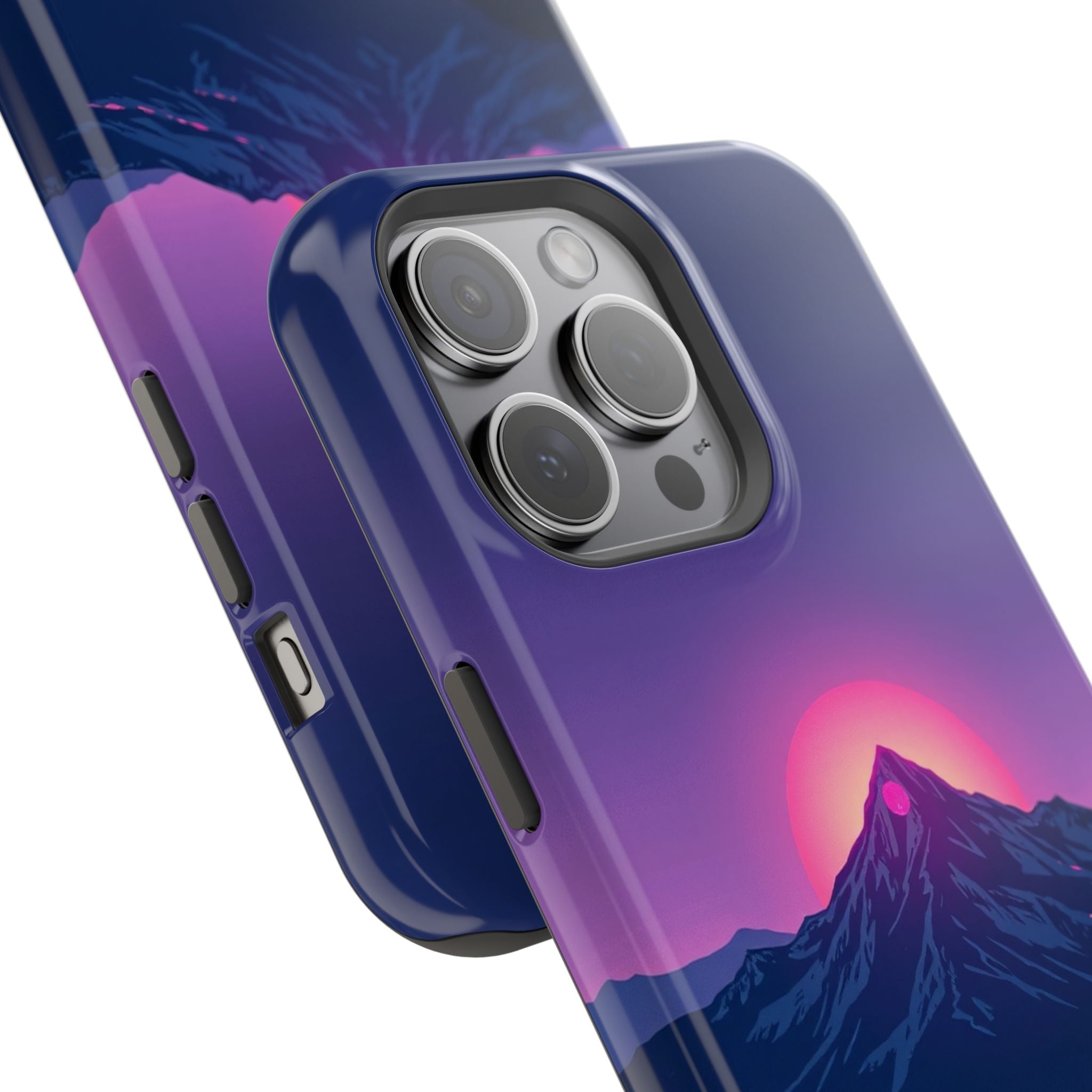 iPhone Mountain at Sunrise Electric Art Slim Everyday iPhone 15 · iPhone Case