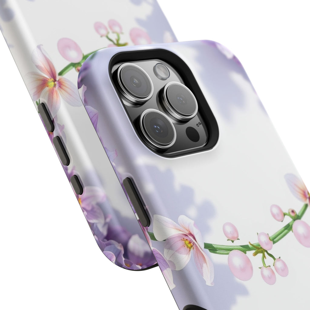 iPhone Vibrant Floral Crown Design Clean Minimal Snap Cas Slim Snap Case · iPhon