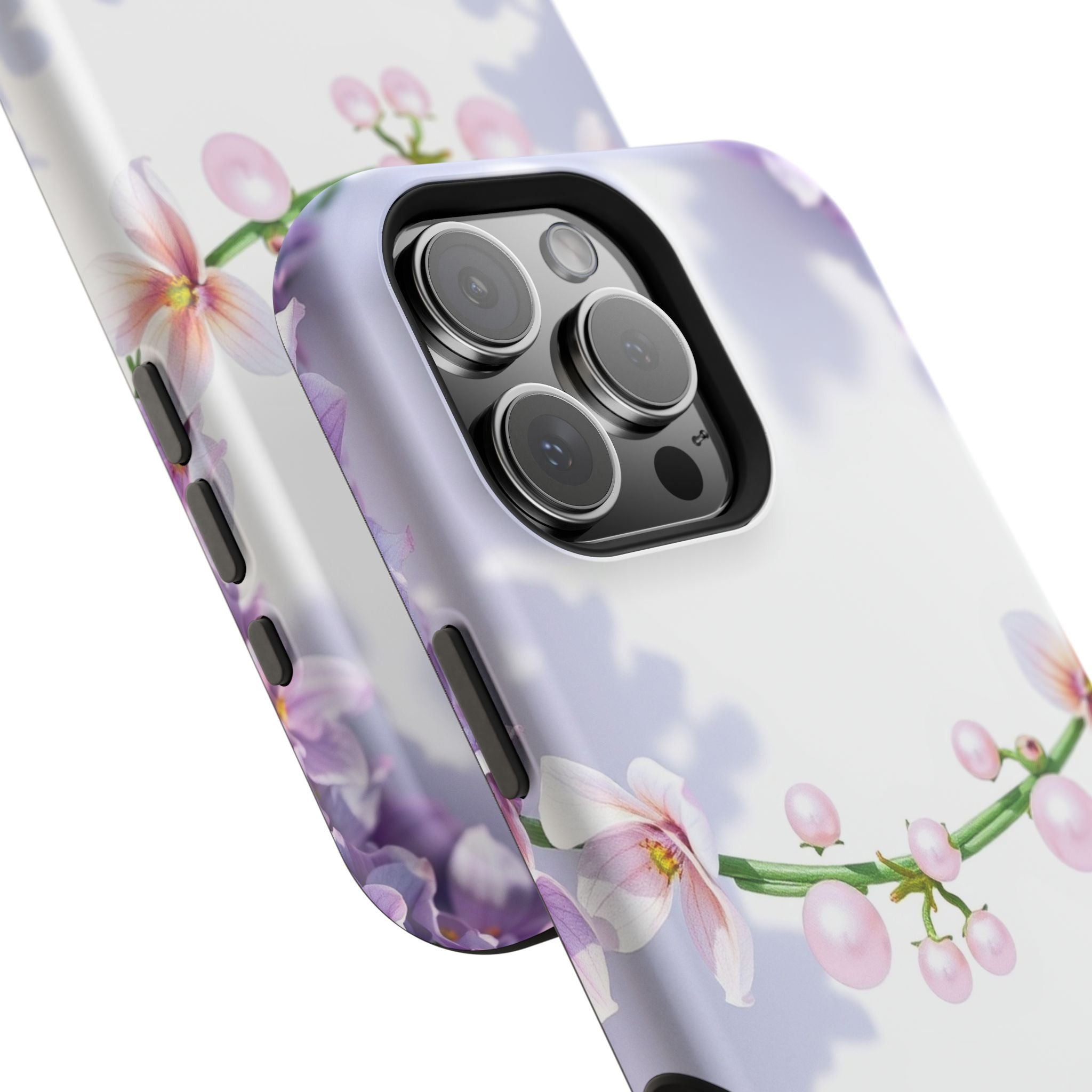 iPhone Vibrant Floral Crown Design Clean Minimal Snap Cas Slim Snap Case · iPhon