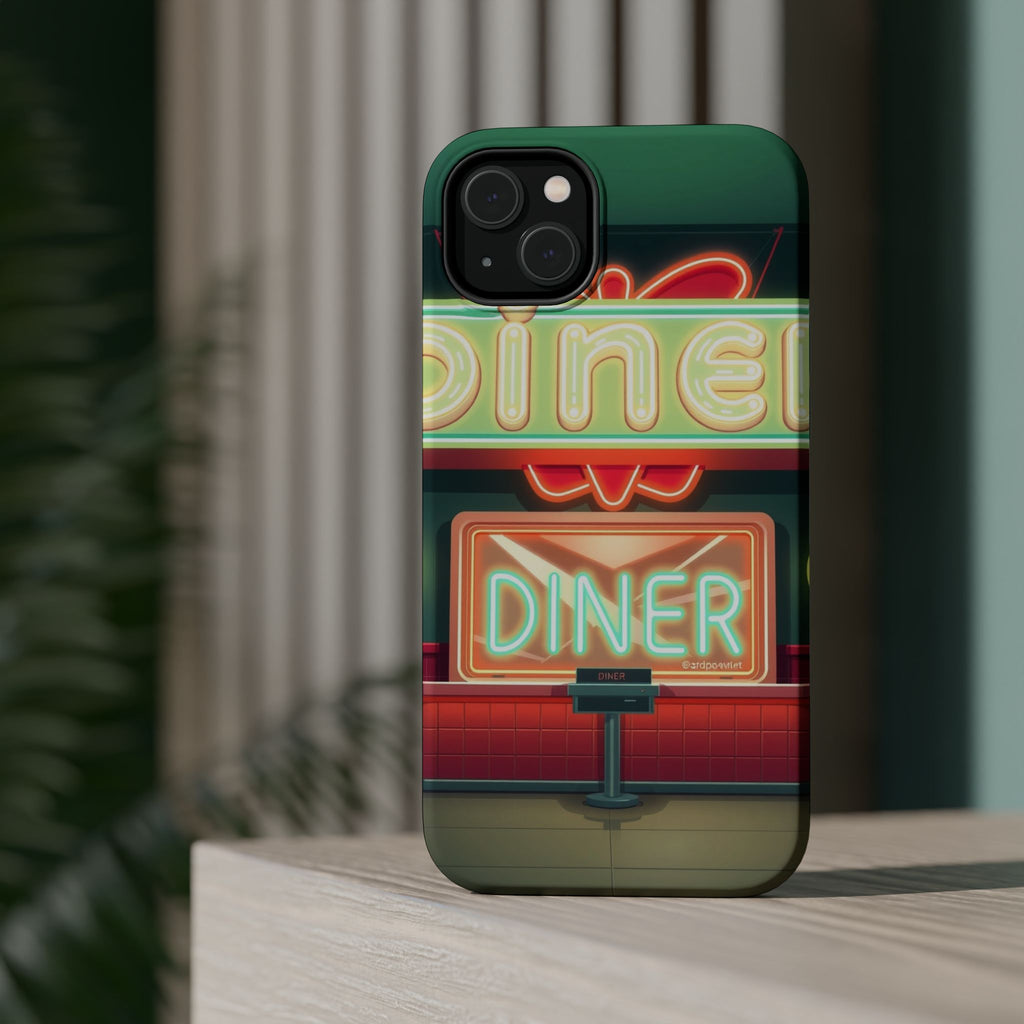 iPhone Neon Diner Sign Mystic Art Bold Modern Everyday Snap Case · iPhone Case
