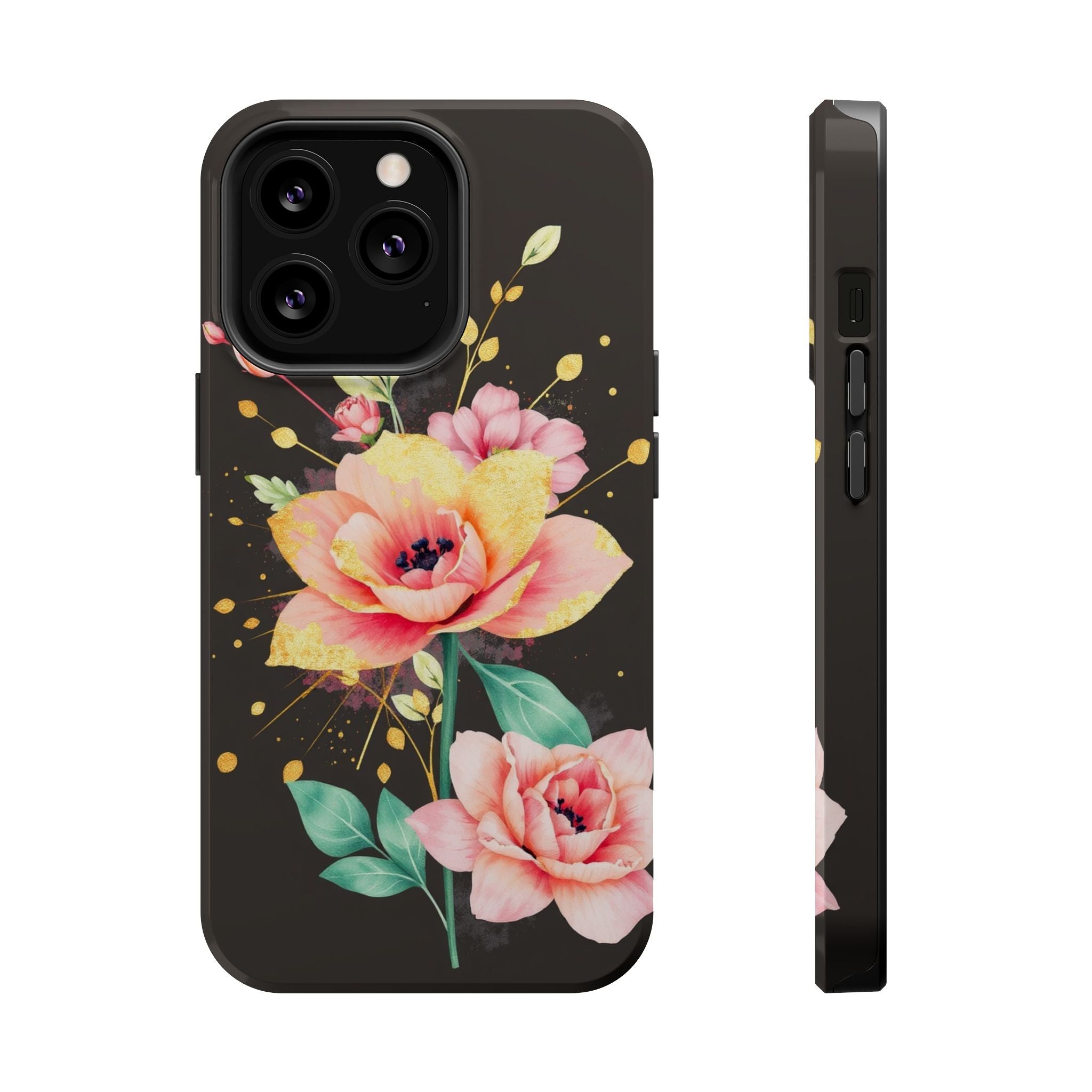 iPhone Earthy Floral Watercolor Splash Design Clean iPhone 14 Minimal · iPhone C