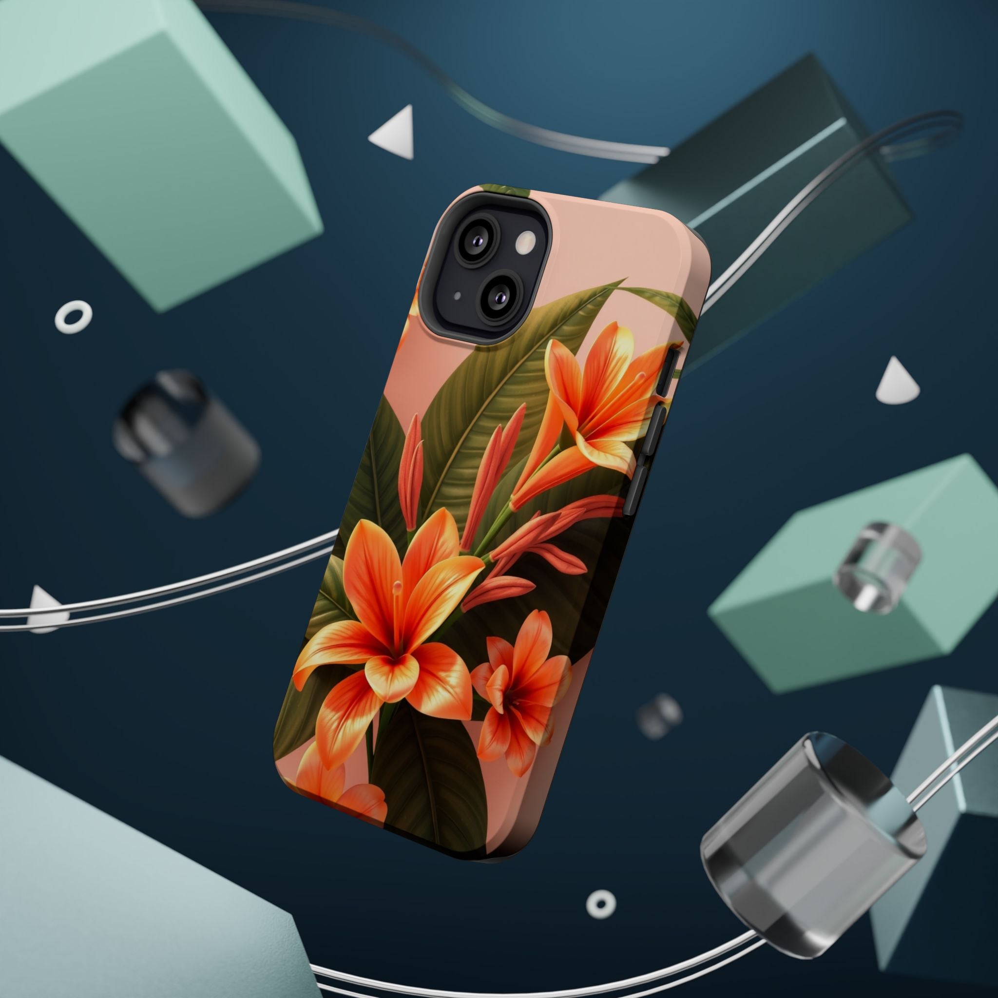 iPhone Tropical Bloom 3D Digital Bold Modern Everyday Snap Case · iPhone Case