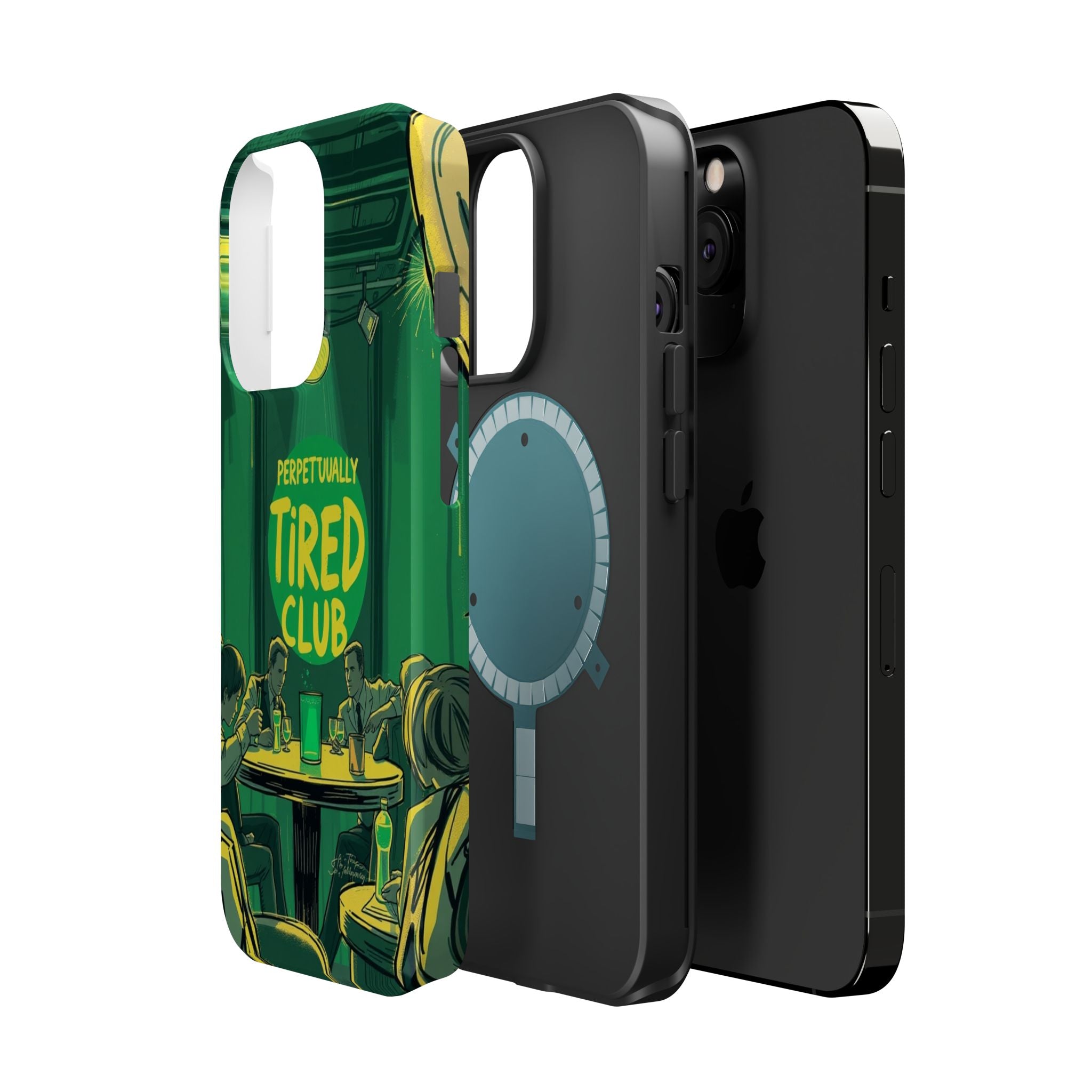 iPhone Radiant Perpetually Tired Club Design Slim Everyday Designer Case · iPhon