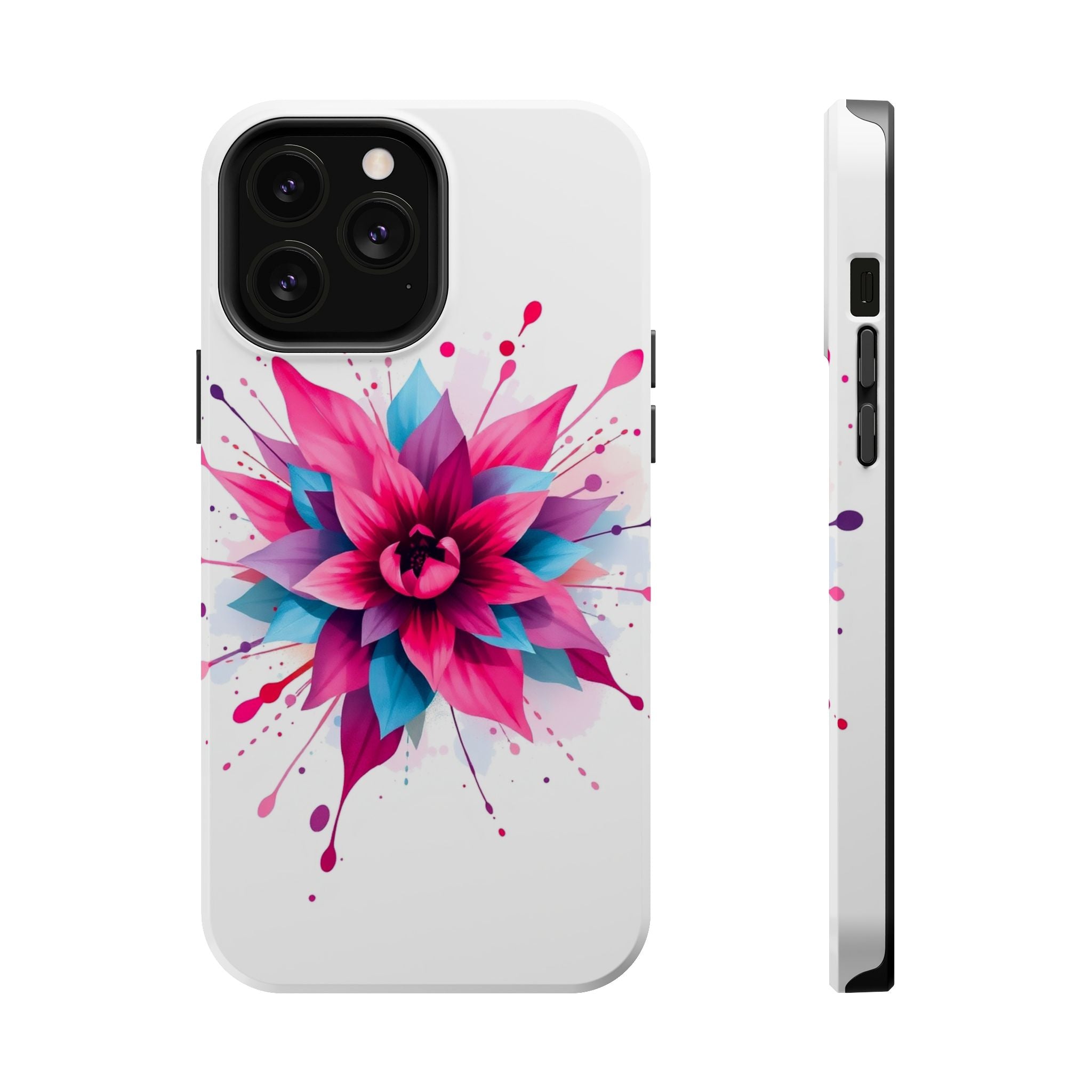 iPhone Floral Watercolor Splash Electric Art Slim iPhone Everyday · iPhone Case