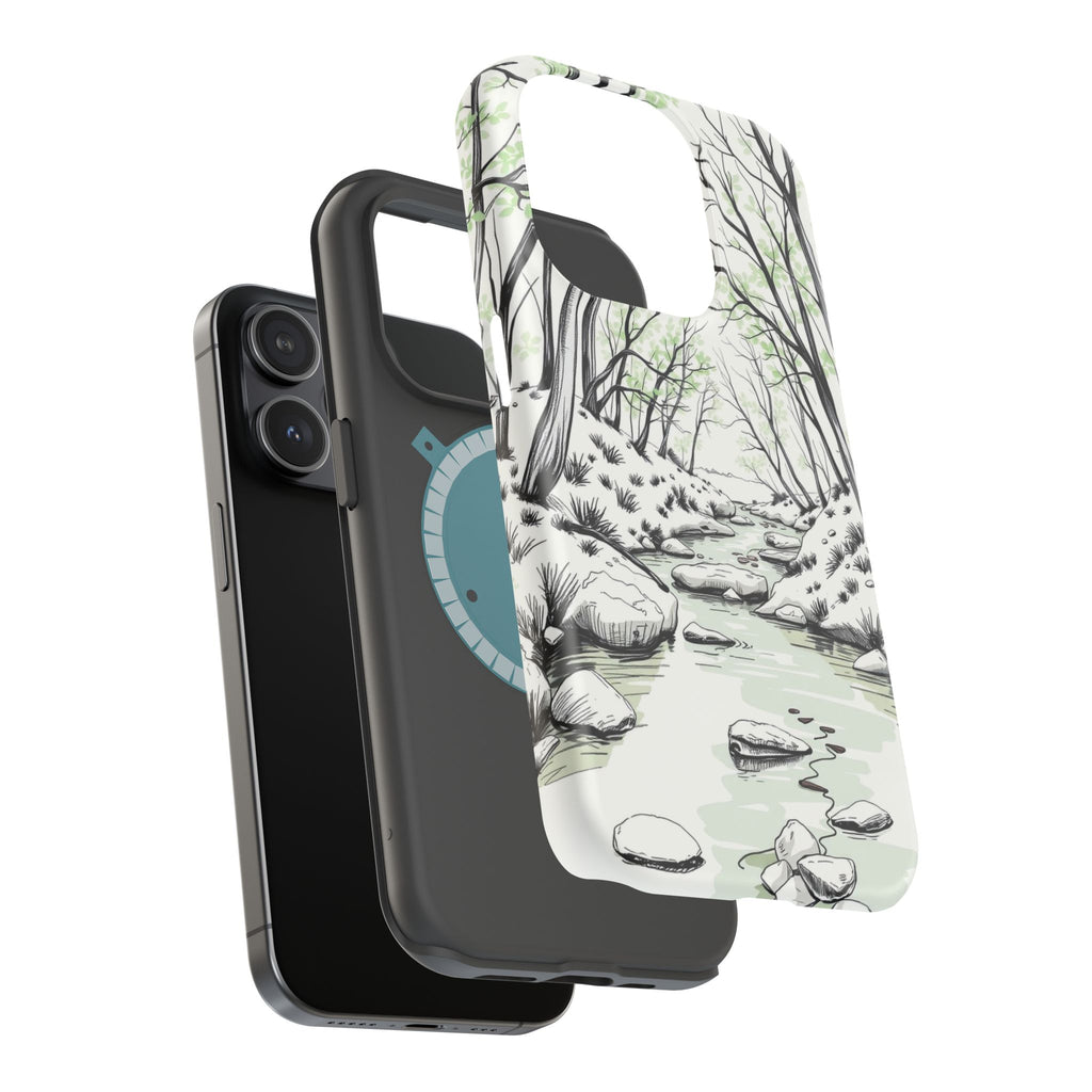 iPhone Sage And Ivory Spring Creek Bold Modern Everyday Snap Case · iPhone Case