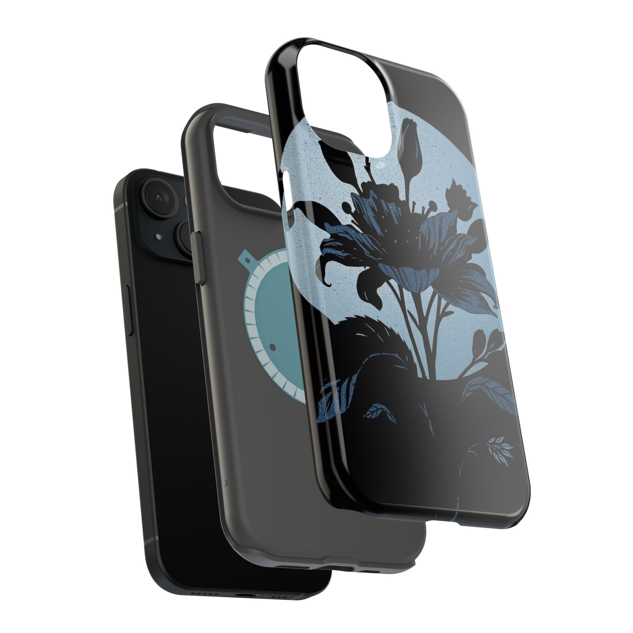 iPhone Radiant Floral Silhouette Design Slim Everyday Designer Case · iPhone Cas