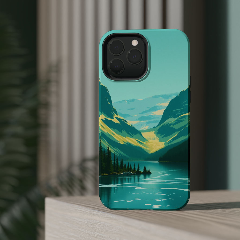 iPhone Radiant Glacier Lake Design Bold Modern Everyday Snap Case · iPhone Case