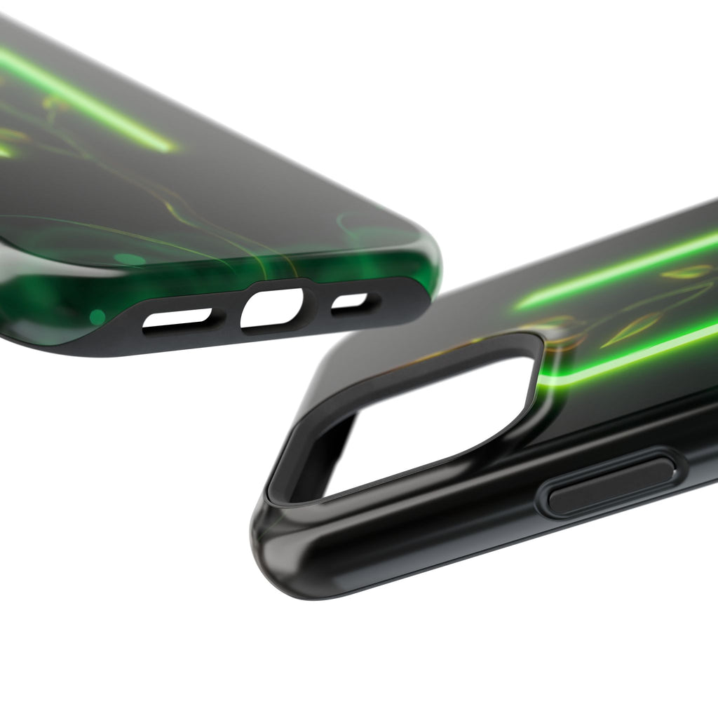 iPhone Emerald Green And Gold Minimalist Stem Slim iPhone Everyday · iPhone Case
