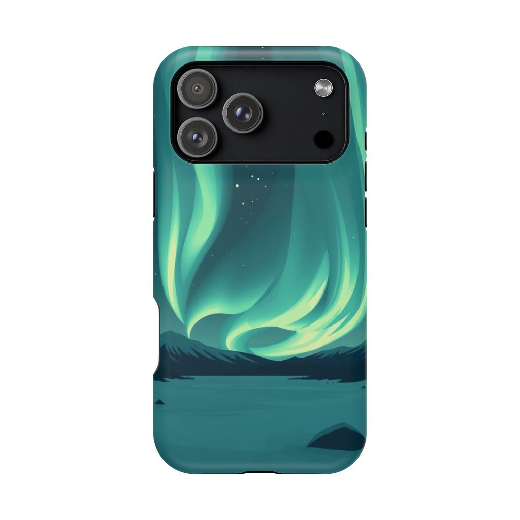 iPhone Northern Lights Abstract Geometric Slim iPhone Everyday Designer · iPhone