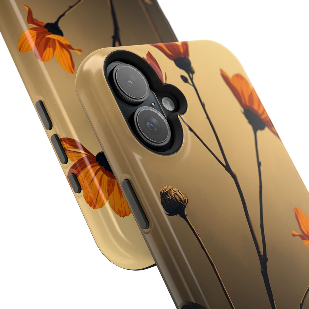 iPhone Burnt Orange And Sand Botanical Illustration Gal Slim Snap Case · iPhone