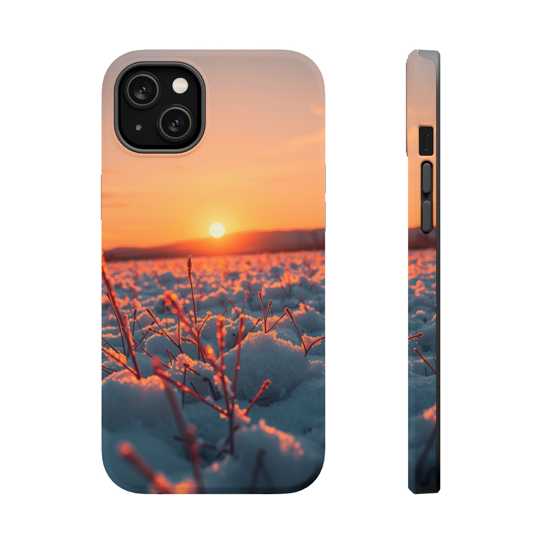 iPhone Snow Field Dark Academia Slim Everyday Designer Case · iPhone Case