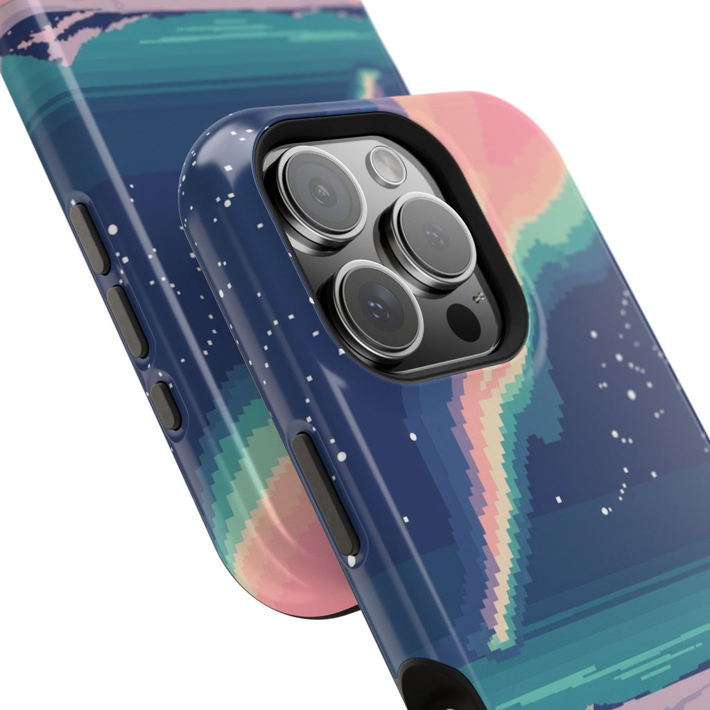 iPhone Mint And Blush Northern Lights Slim Everyday Designer Case · iPhone Case