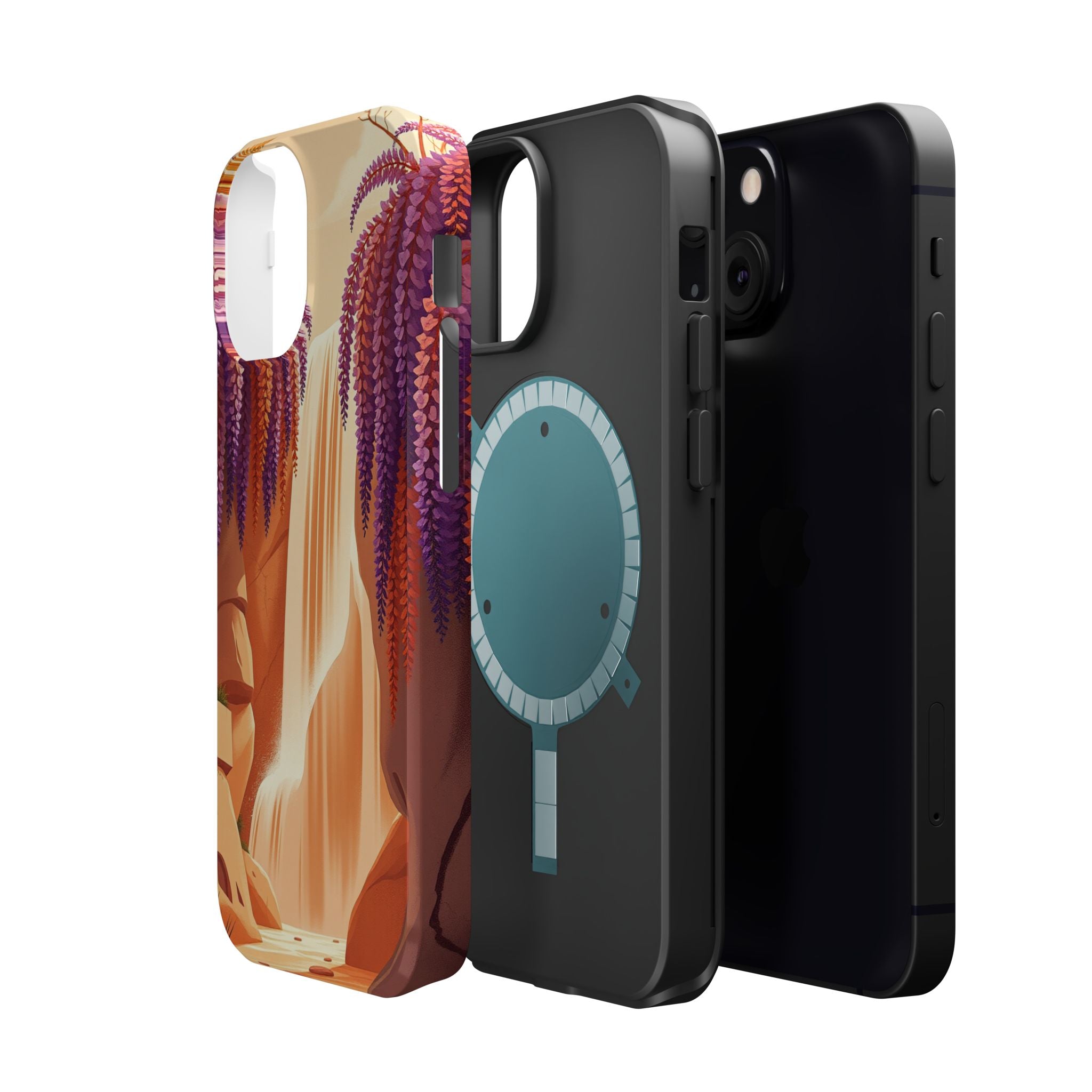 iPhone Wisteria Cascade Grunge Distressed Slim iPhone Everyday Designer · iPhone