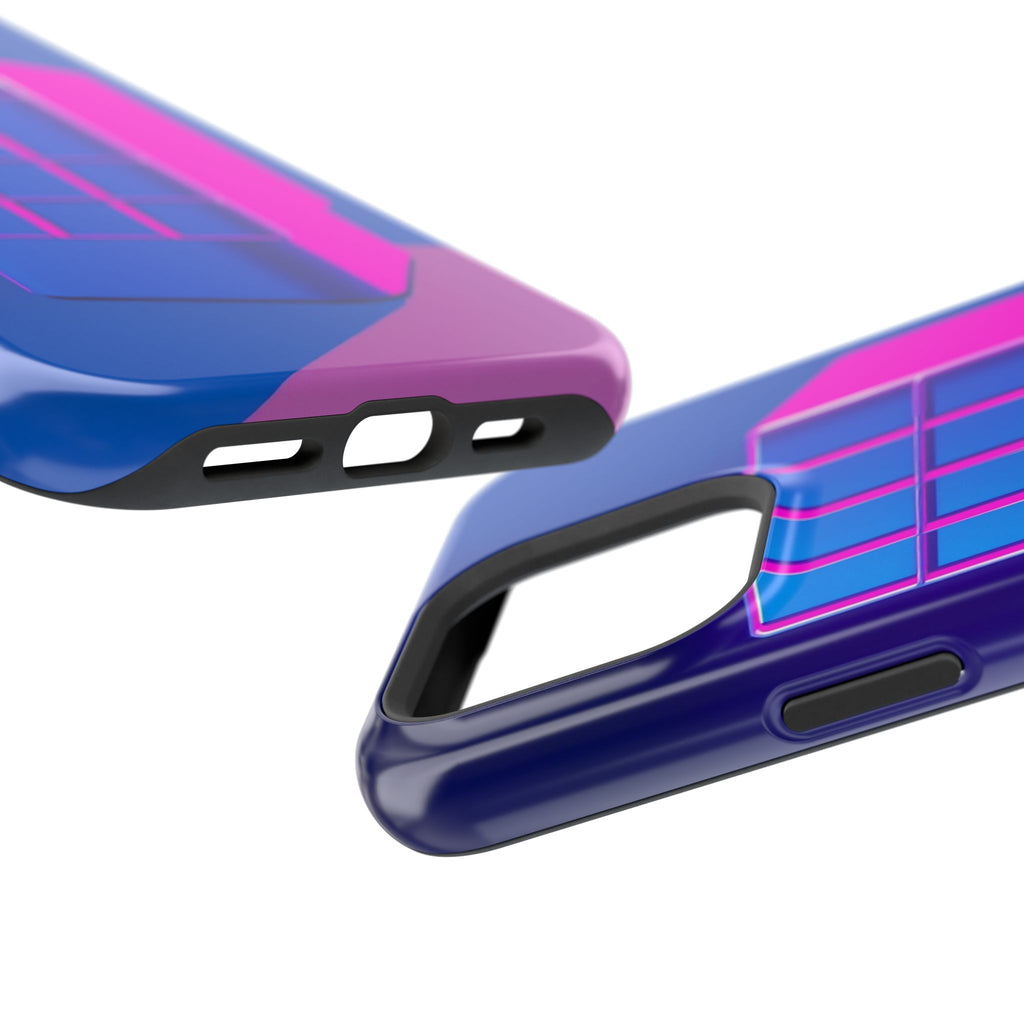 iPhone Earthy 80s Grid Synthwave Design Slim Everyday Designer Case · iPhone Cas