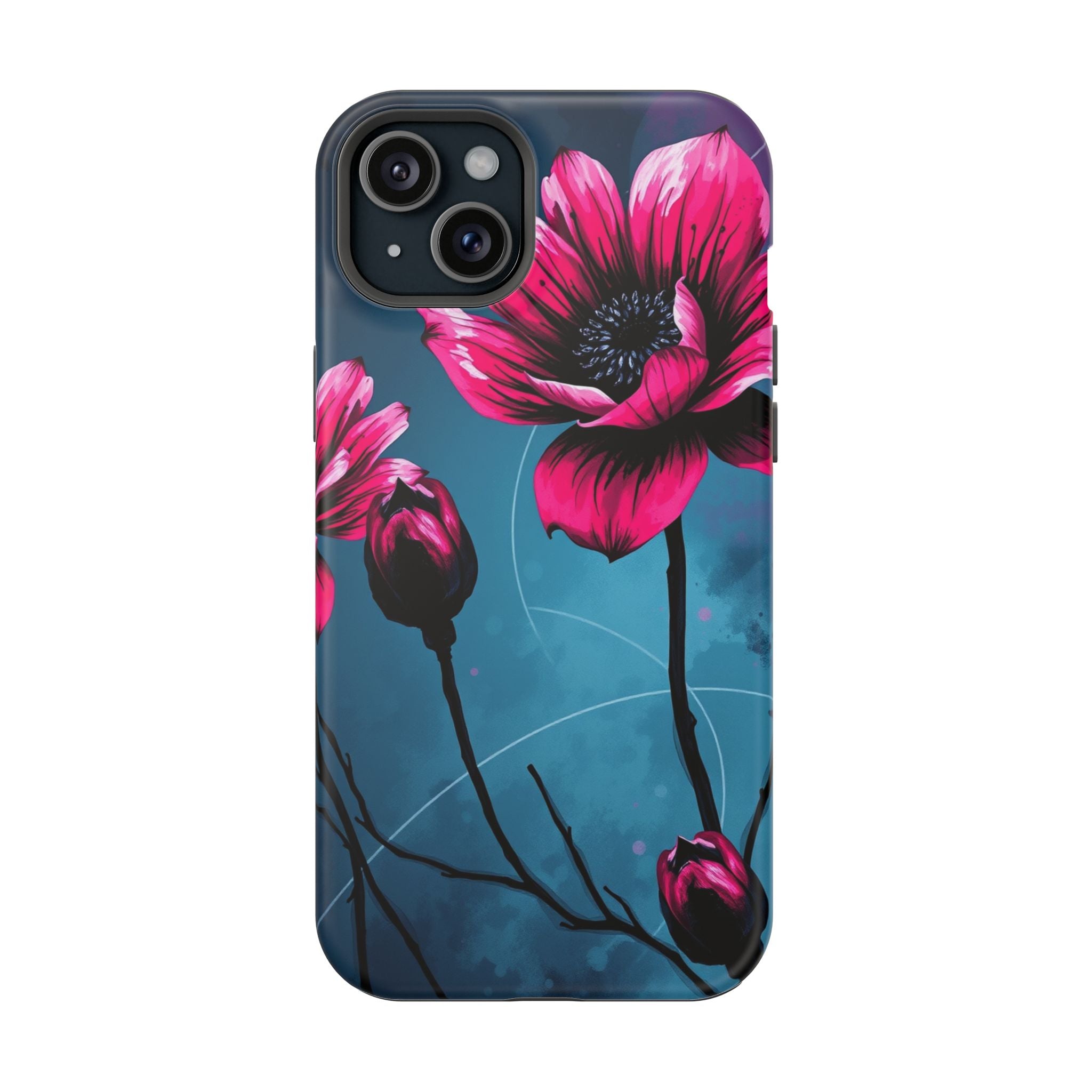 iPhone Floral Ink Wash Bold Art Slim Everyday Designer Case · iPhone Case