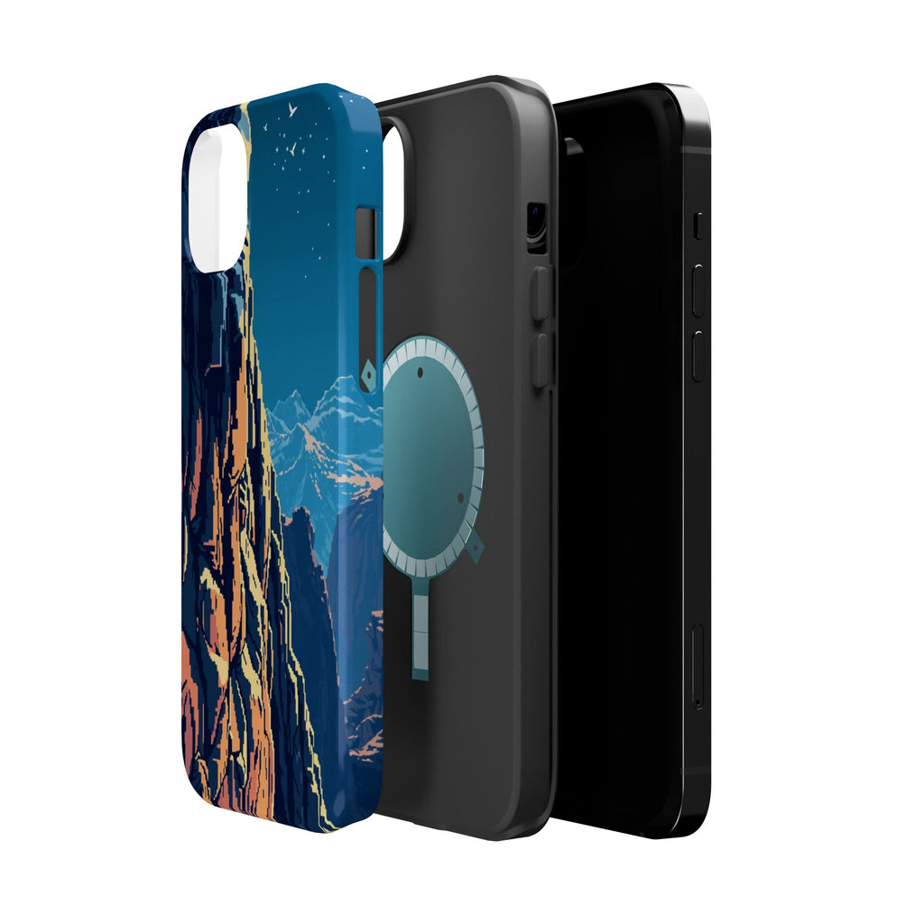 iPhone Midnight Blue And Silver Canyon Wall Slim iPhone Everyday · iPhone Case