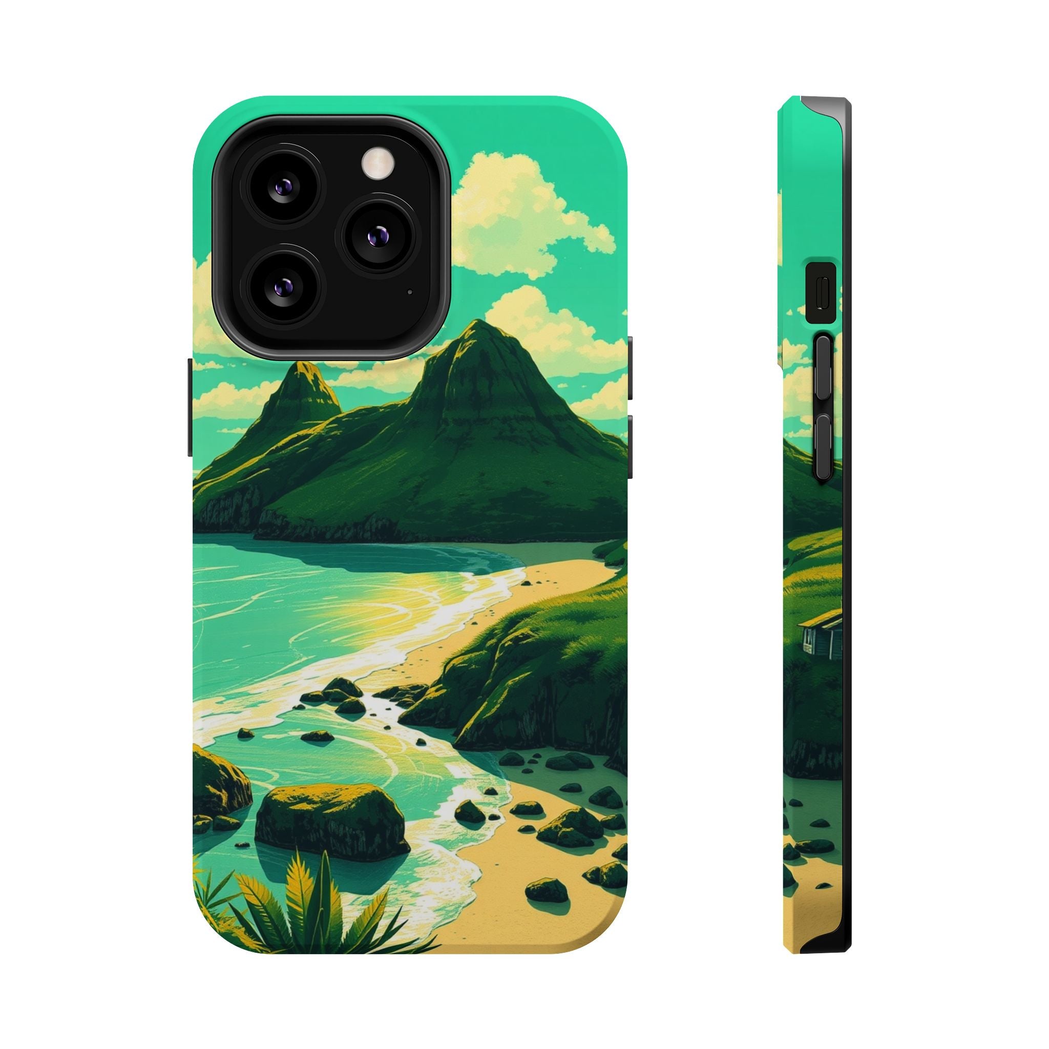 iPhone Hibiscus Coast Hand-Drawn Sketch Slim Everyday iPhone Designer · iPhone C