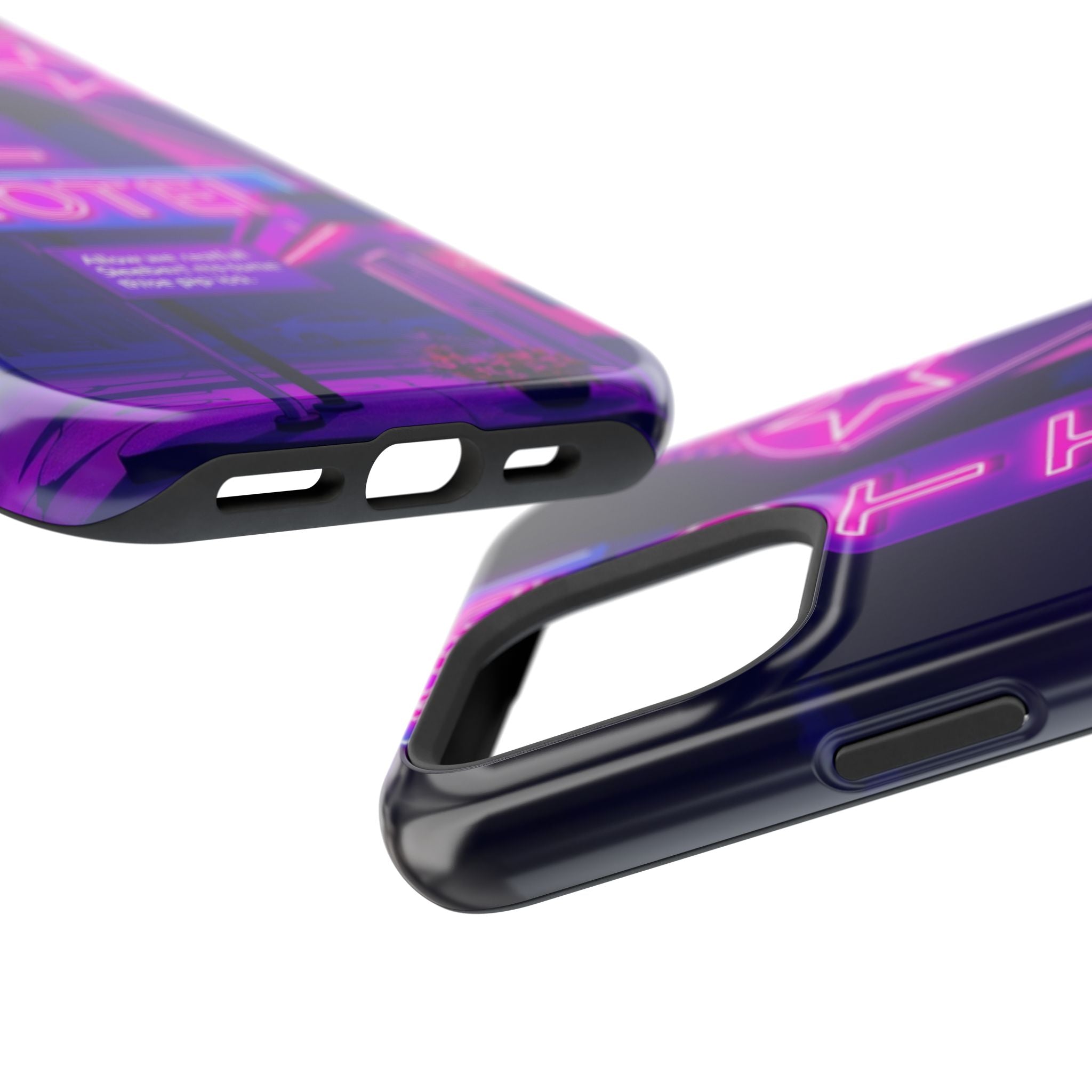 iPhone Neon Sign Motel Enchanted Art Slim Everyday Designer Case · iPhone Case