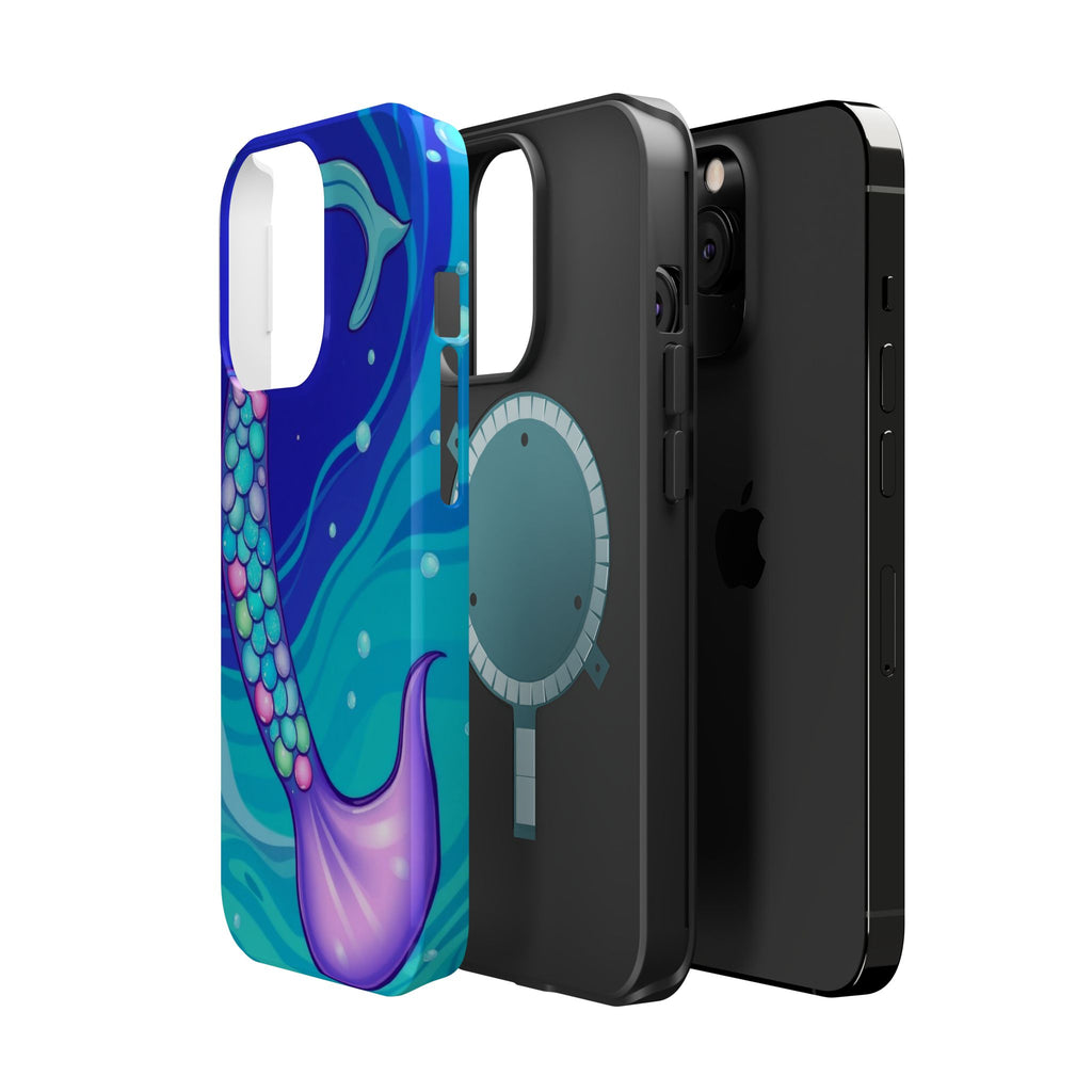 iPhone Mermaid Tail Swirl Kids Fun iPhone Phone Case Gift Artistic · iPhone Case