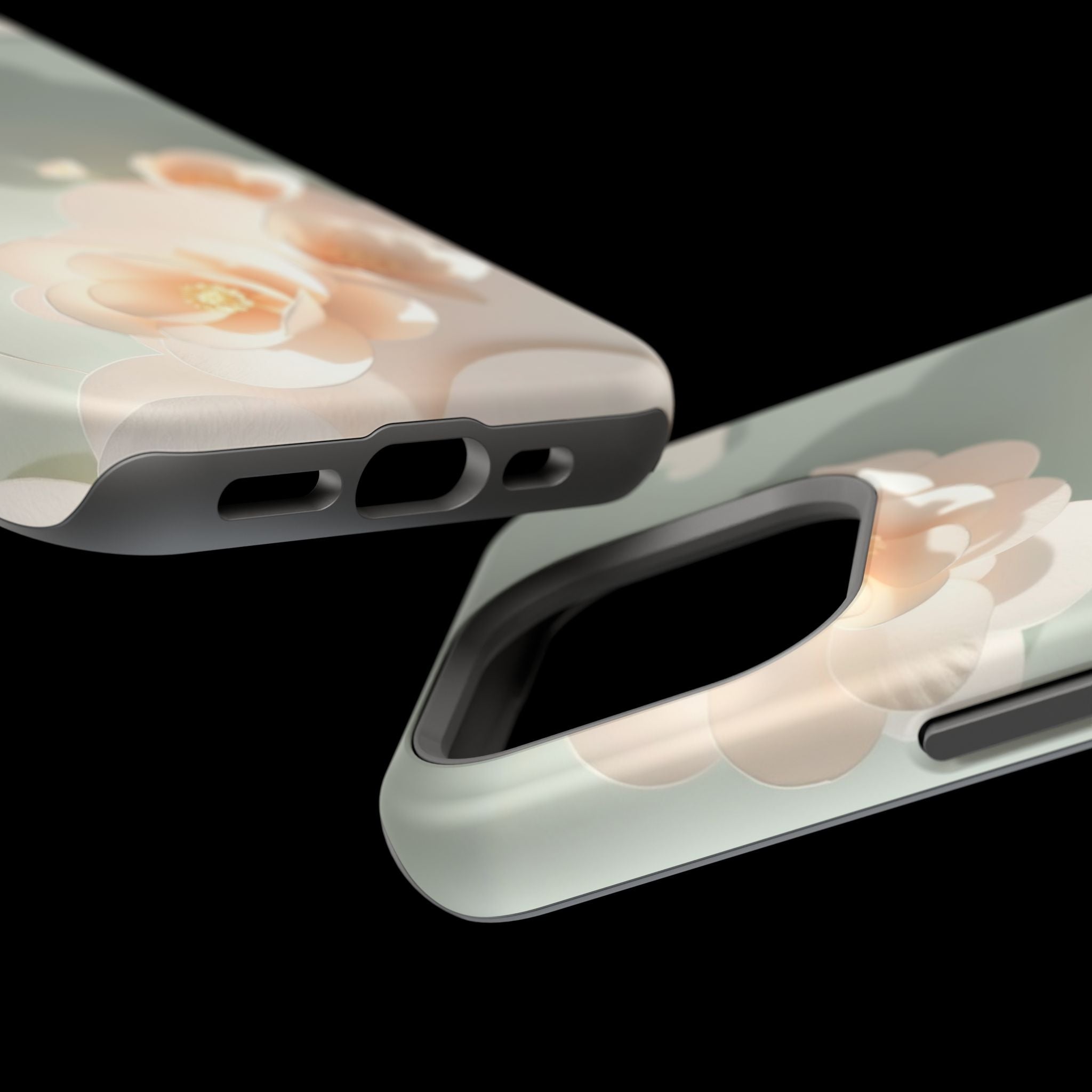 iPhone Sage And Ivory Pastel Floral Cloud Slim iPhone Everyday Designer · iPhone