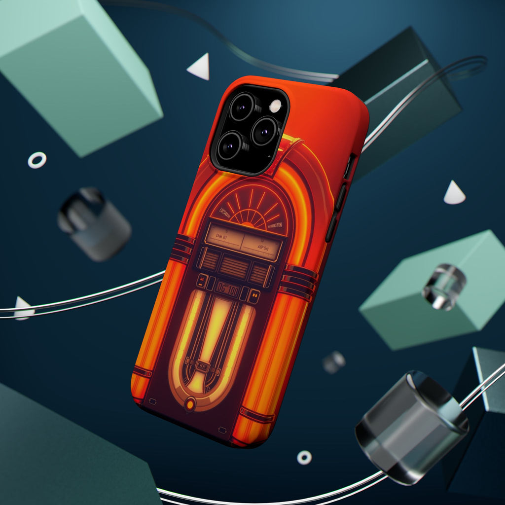 iPhone Jukebox Glow Neon Cyberpunk Bold Modern Everyday Snap Case · iPhone Case