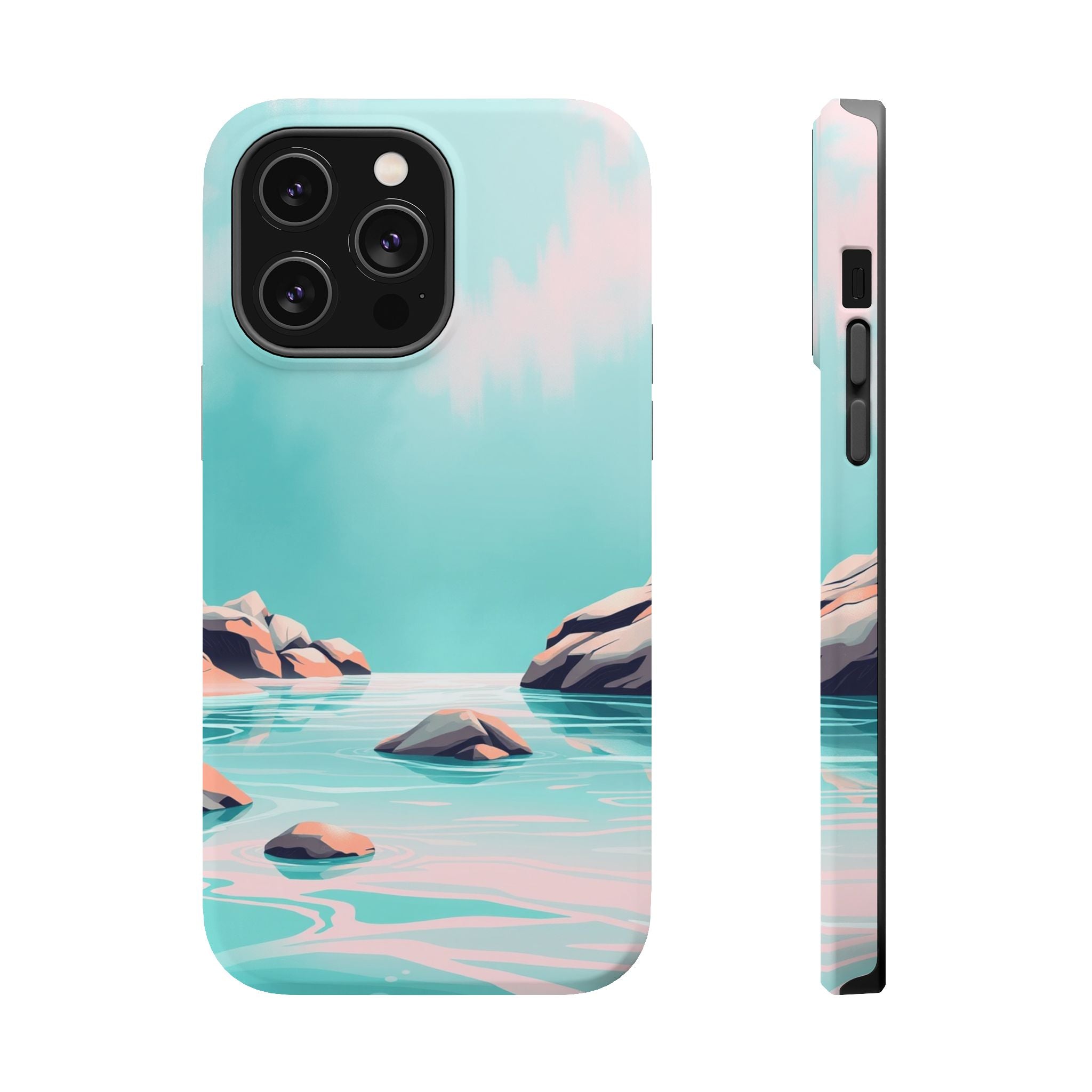 iPhone Vibrant Tidal Pool Design Bold Modern Everyday Snap Case · iPhone Case