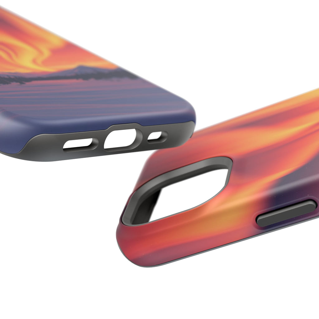 iPhone Sunset Amber And Peach Northern Lights Slim iPhone Everyday · iPhone Case