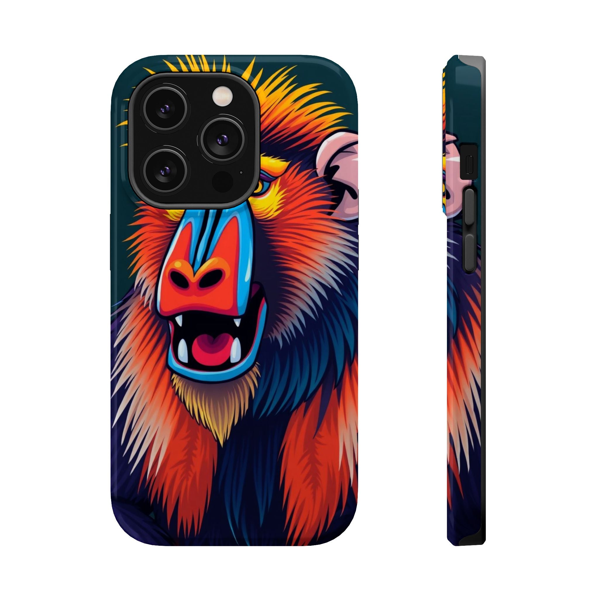 iPhone Mandrill Colorful Face Kids Fun iPhone Phone Case Gift Slim · iPhone Case