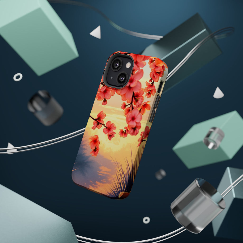 iPhone Sunset Amber And Peach Blossom Trail Slim Snap Cas Carry Case · iPhone Ca