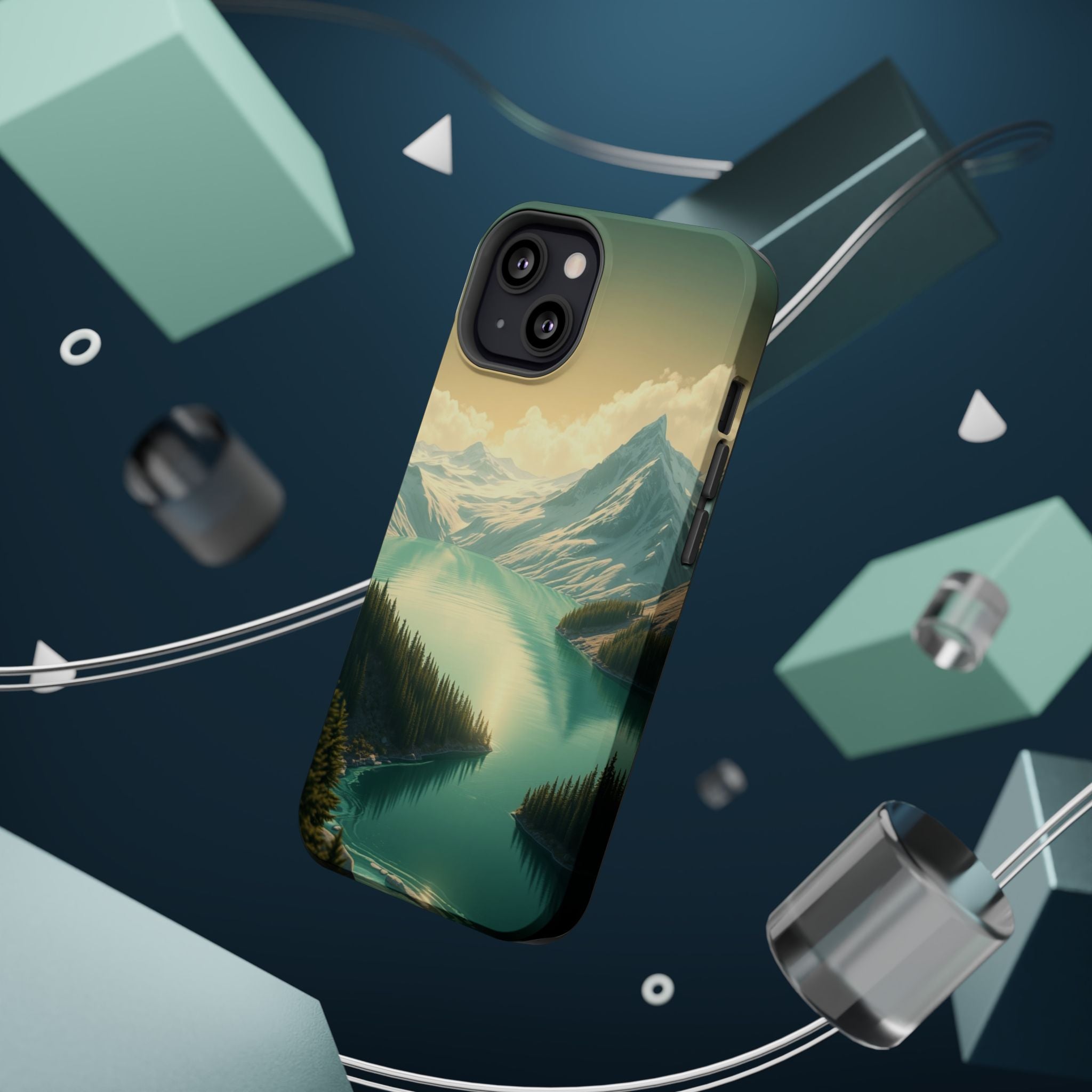 iPhone Glacier Lake Bold Art Slim Everyday Designer Case · iPhone Case