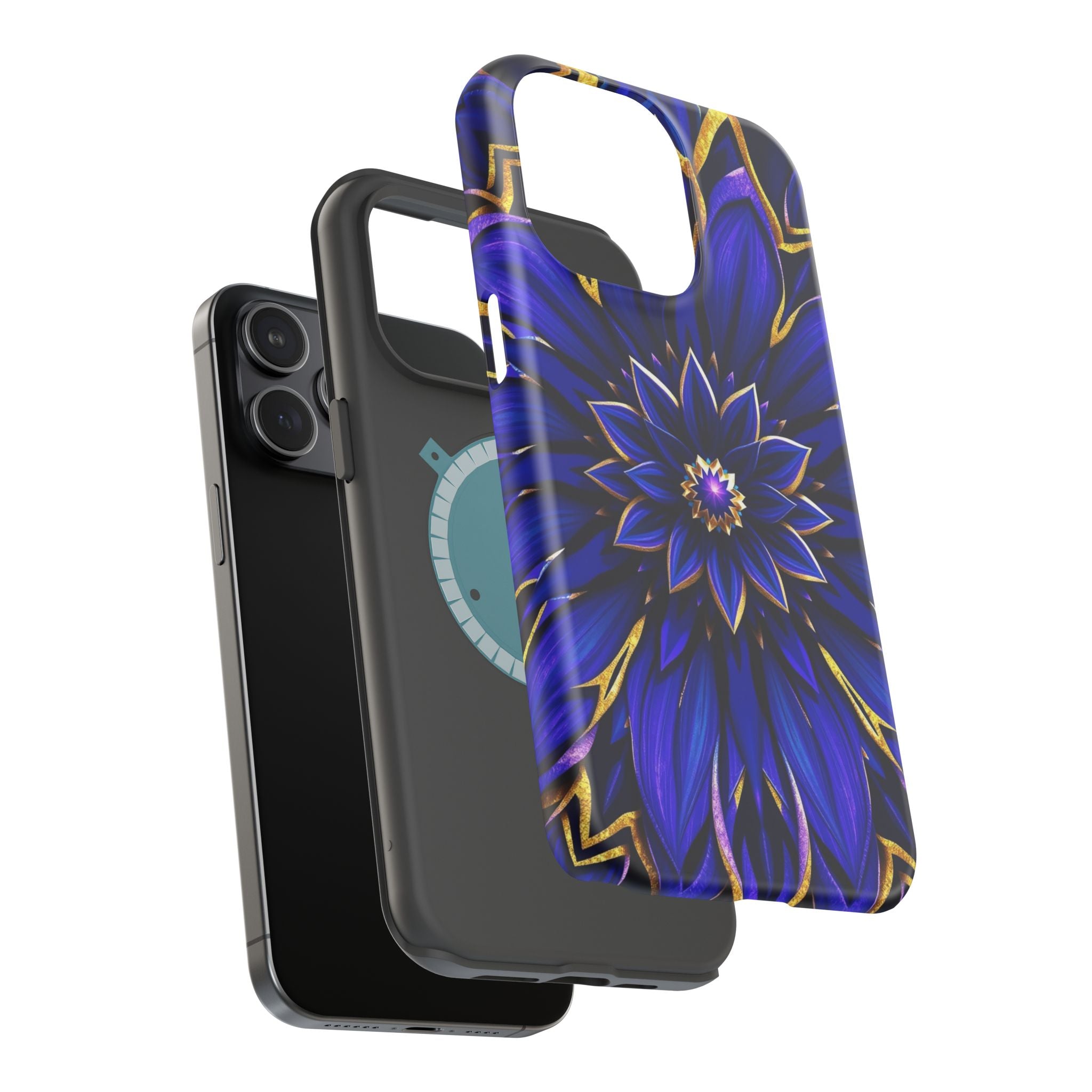 iPhone Floral Mandala Electric Art 14 Slim Everyday Designer Case · iPhone Case