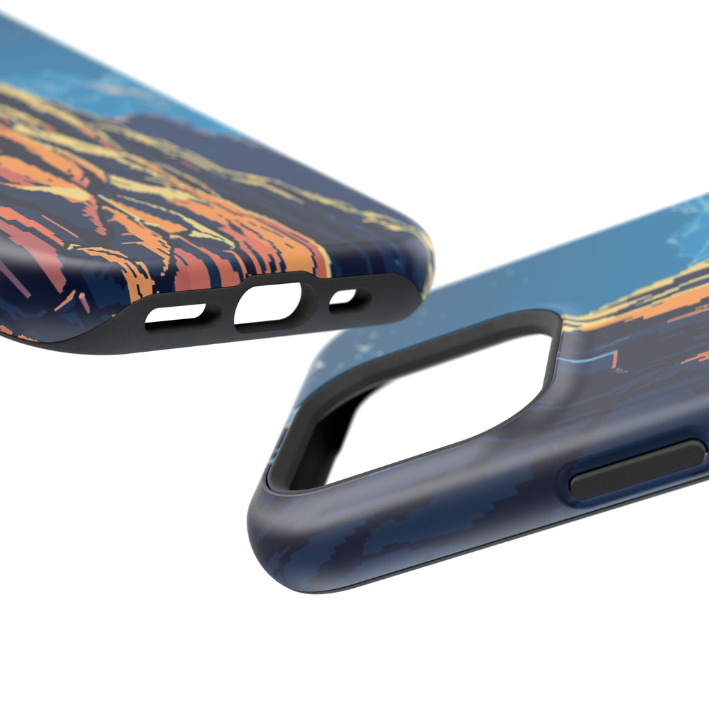 iPhone Midnight Blue And Silver Canyon Wall Slim iPhone Everyday · iPhone Case