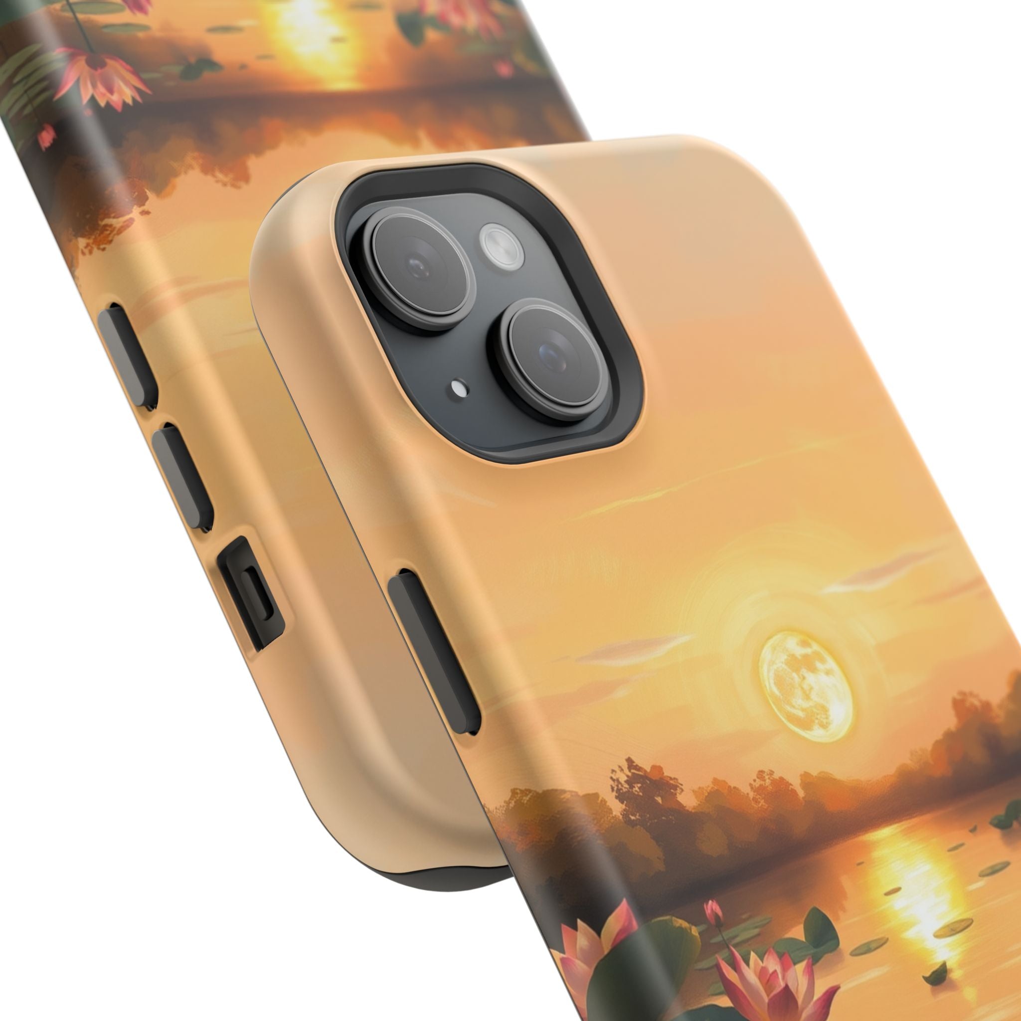 iPhone Lotus Pond Oil Painting Impressionist Slim iPhone Everyday · iPhone Case