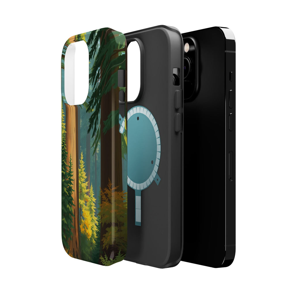 iPhone Redwood Forest Oil Painting Impressionist Clean iPhone Minimal · iPhone C