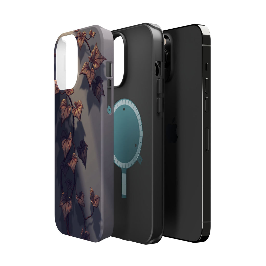 iPhone Charcoal And Copper Art Nouveau Vine Soft iPhone 13 Finish · iPhone Case
