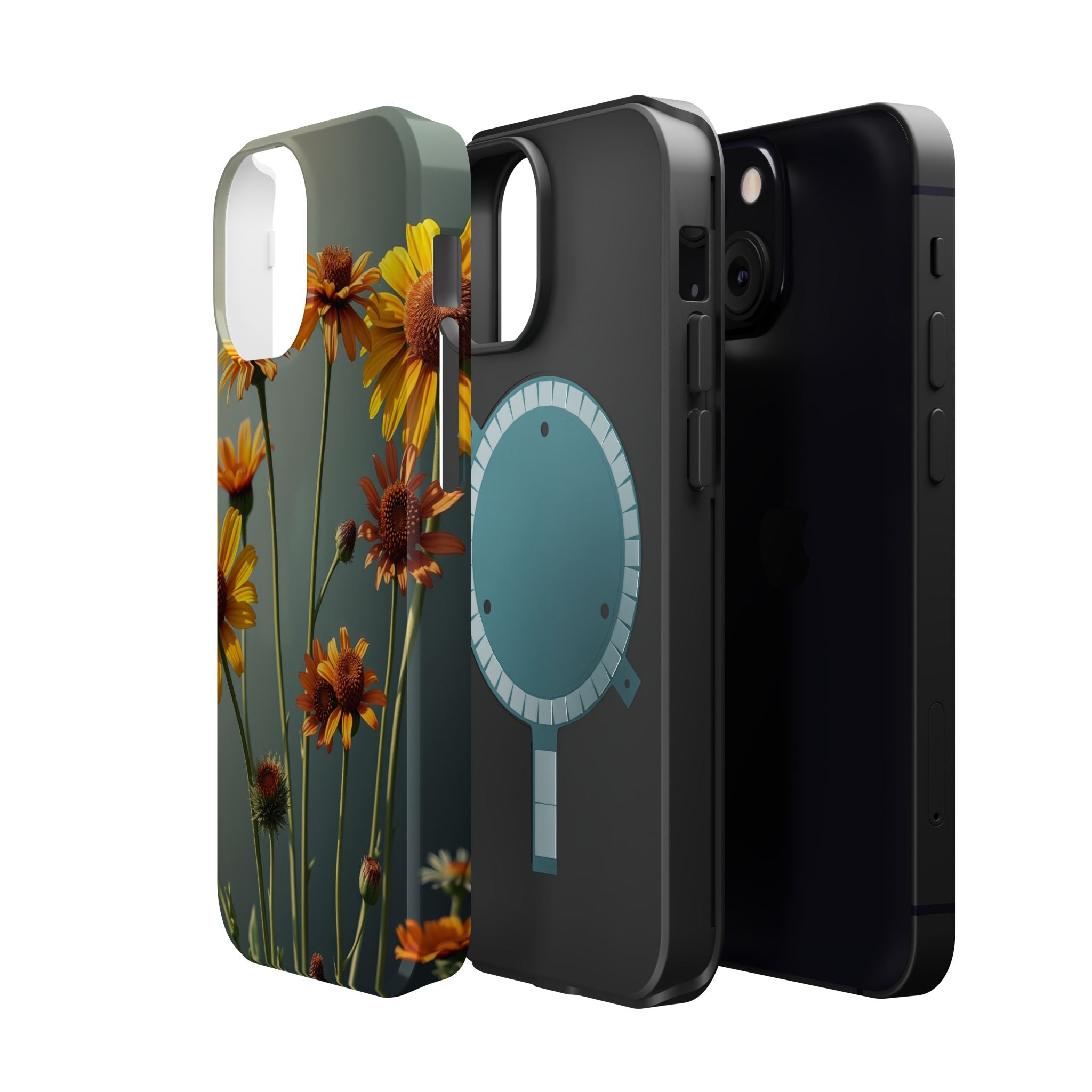 iPhone Mustard And Rust Wildflower Bunch Slim Everyday iPhone Designer · iPhone